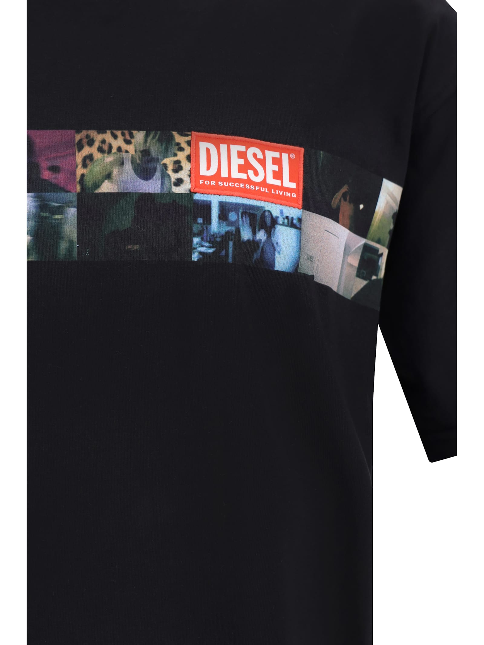 Shop Diesel T-shirt In Deep/black