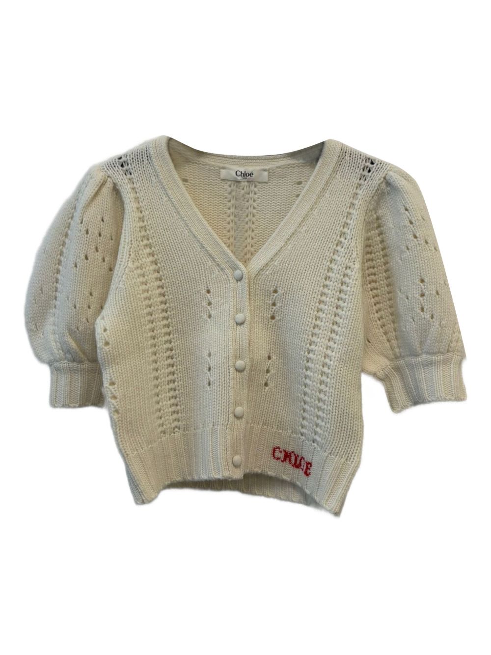 Chloé Chloè Wool Top In White