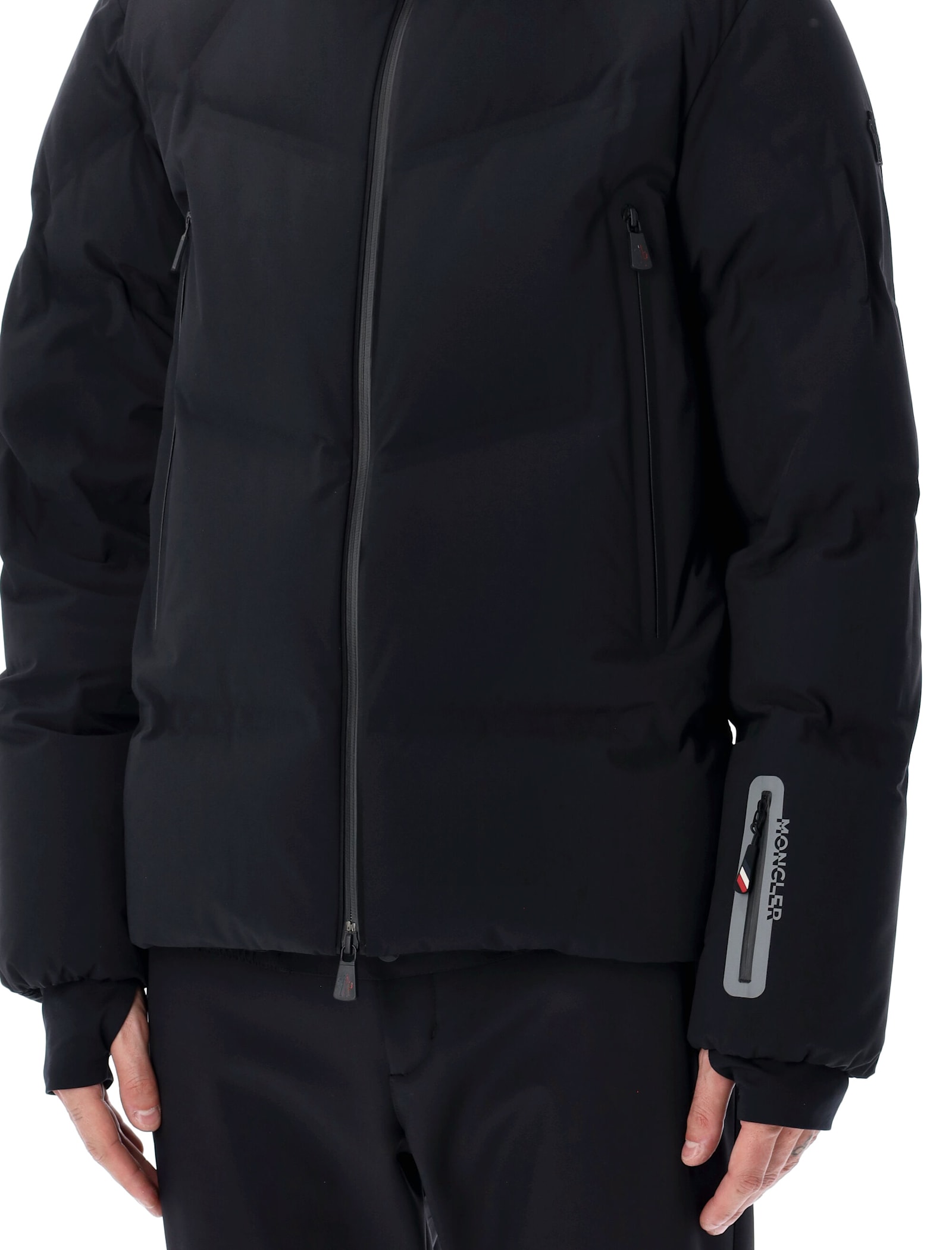 Moncler Grenoble Angren Hooded Down Ski Jacket In Black