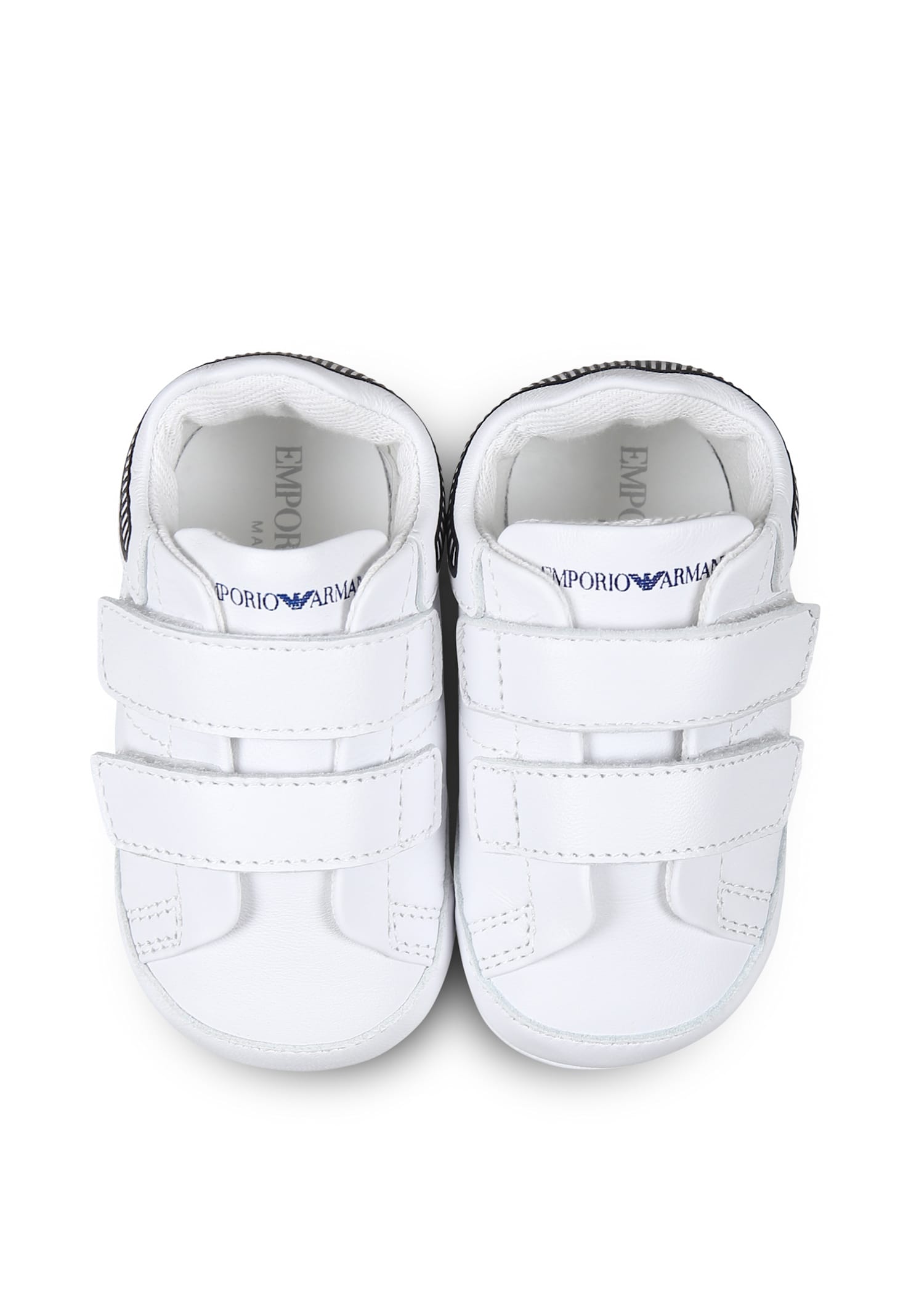 Emporio Armani Velcro Sneakers In White