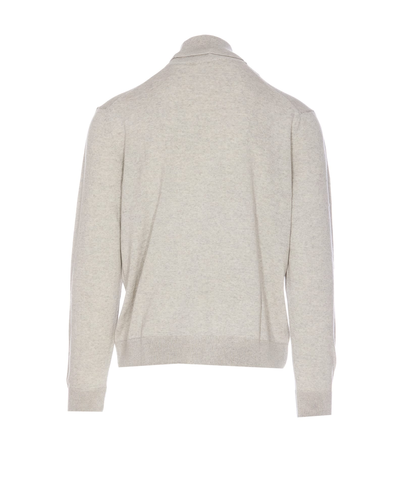 Shop Maison Kitsuné Fox Patch Sweater In Grey