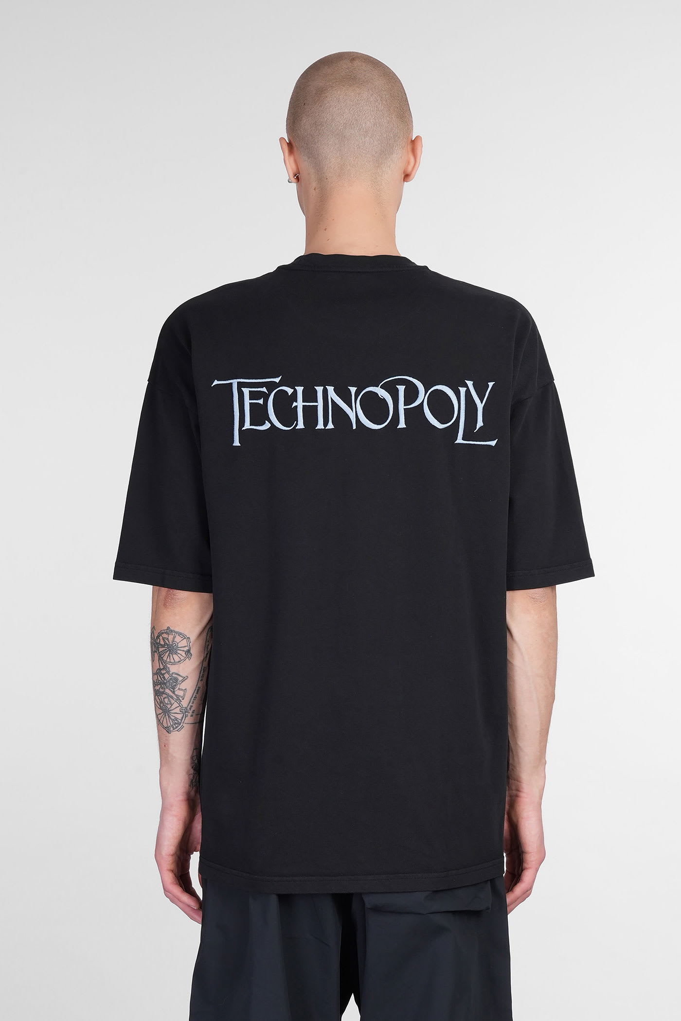 Oamc T-shirt In Black Cotton In Black