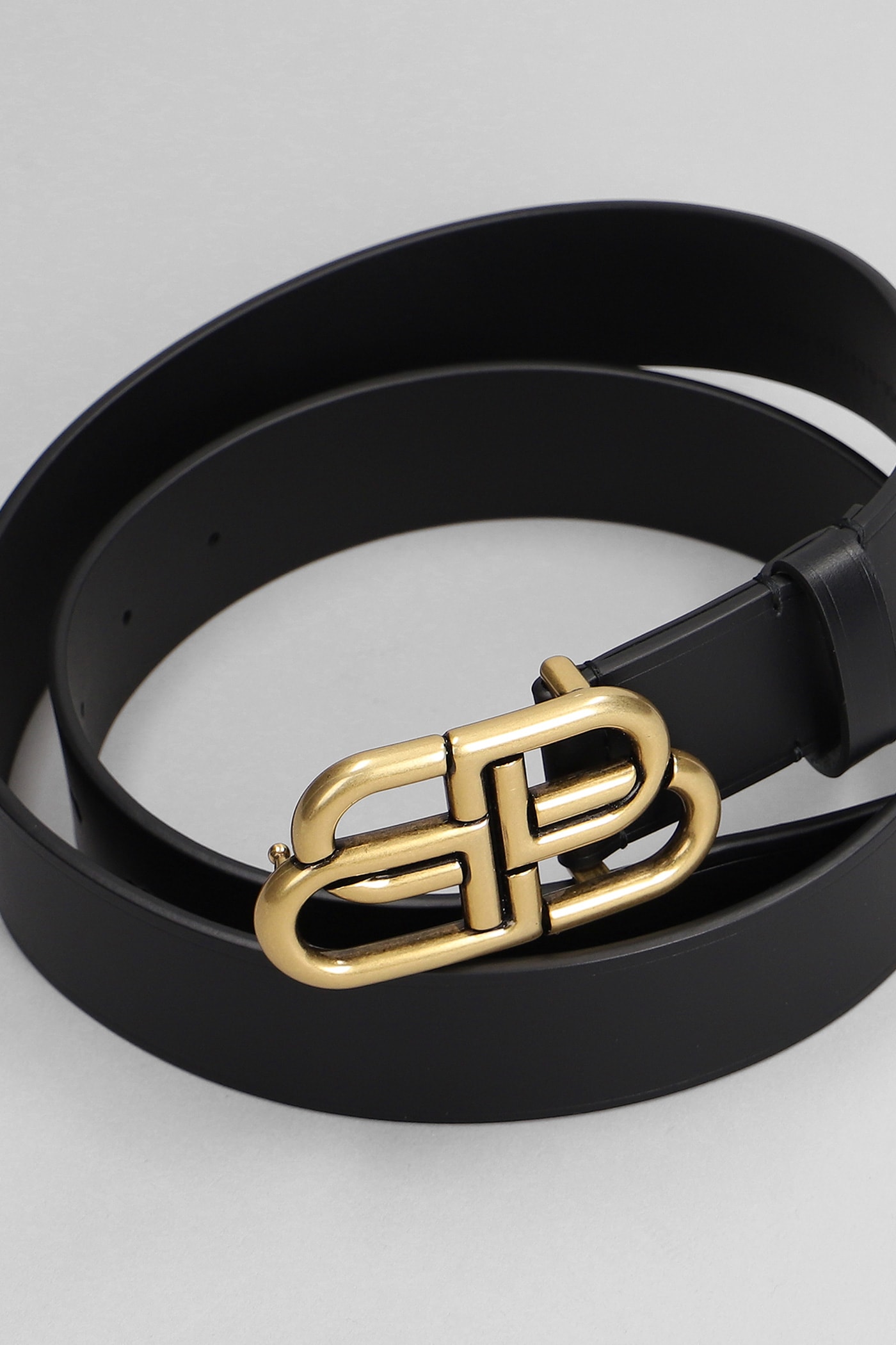 Shop Balenciaga Belts In Black Leather