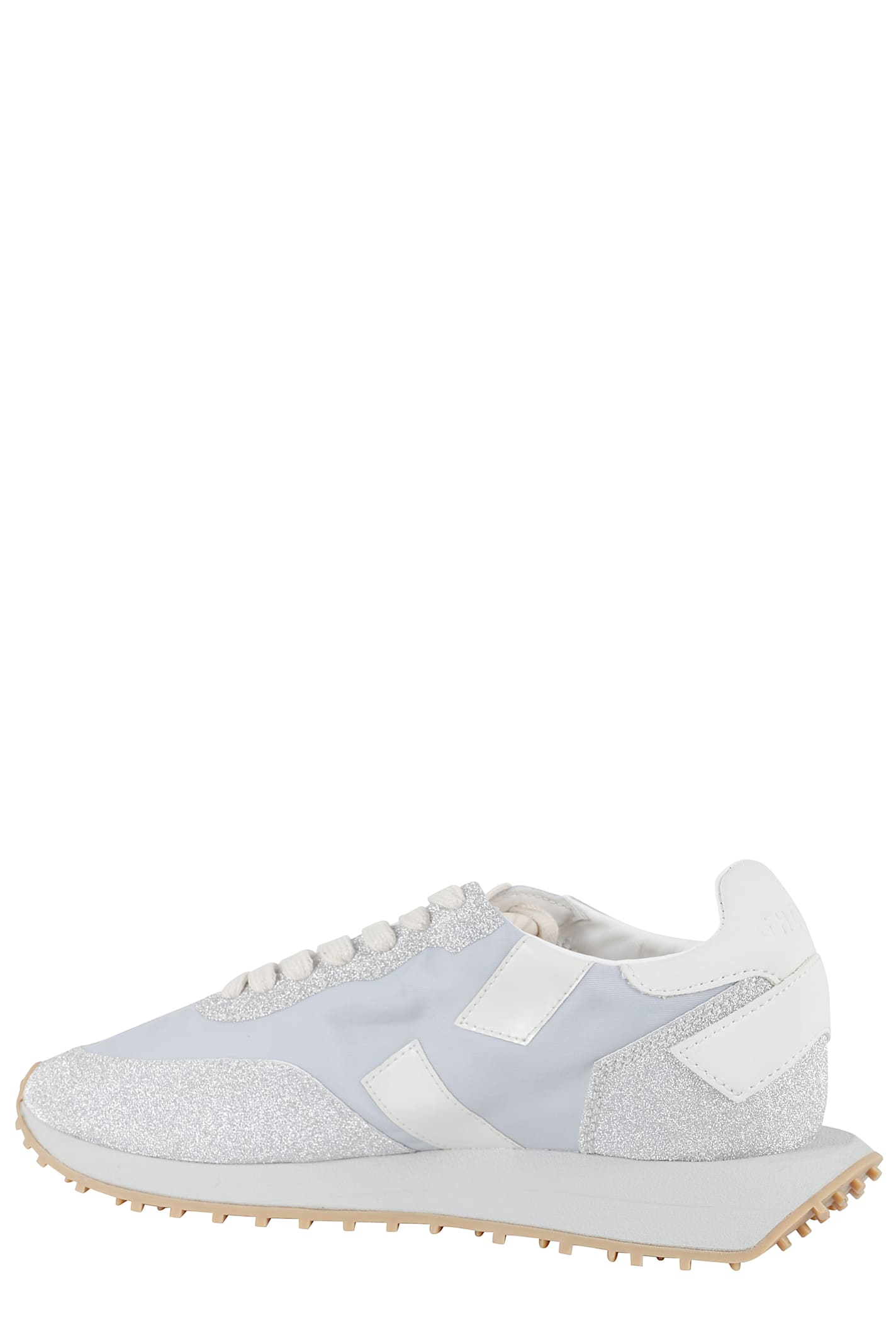 Ghoud Rush Starlight Monoblock Sneakers In Glitter Silver