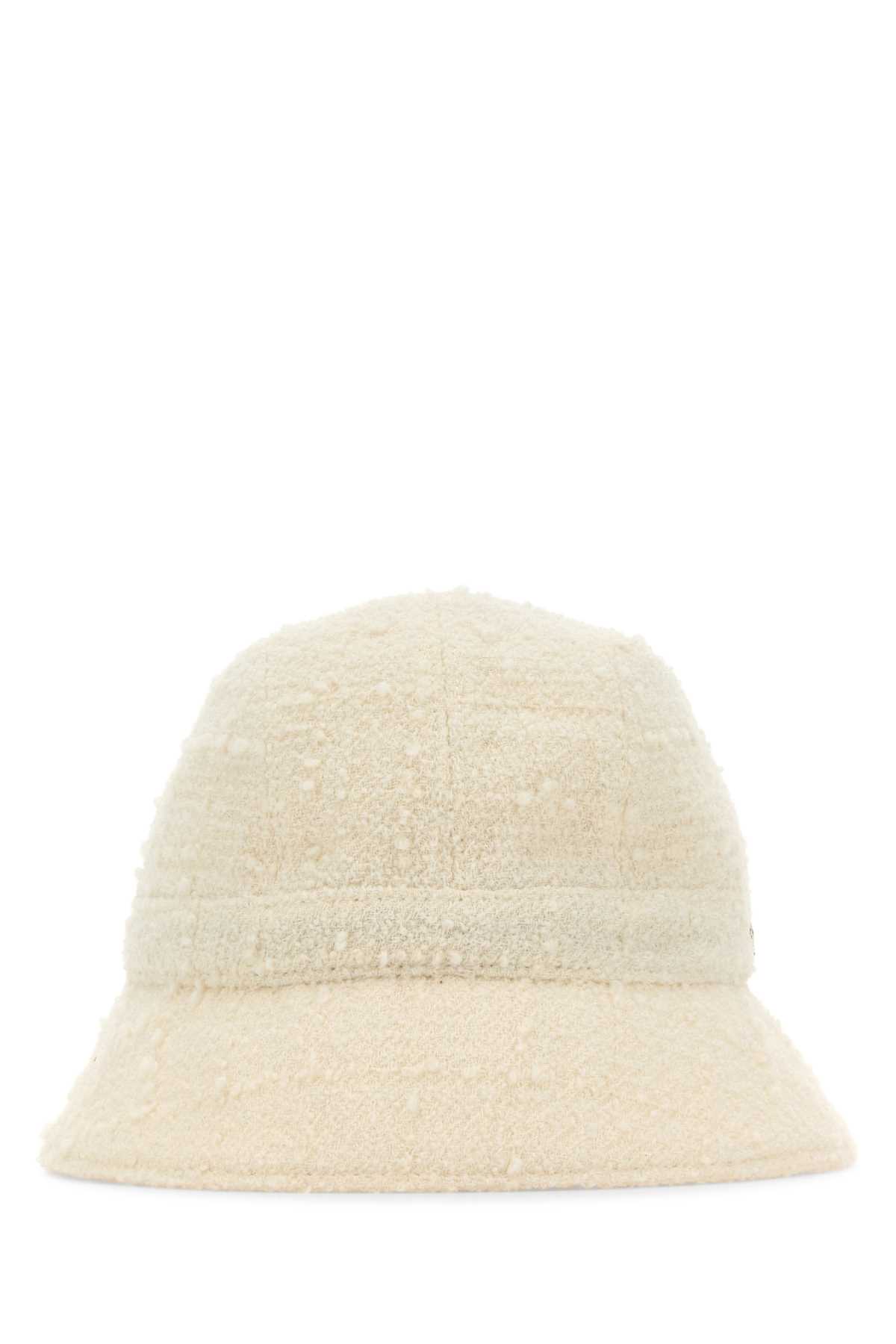 Ivory Boucle Adelia Bucket Hat