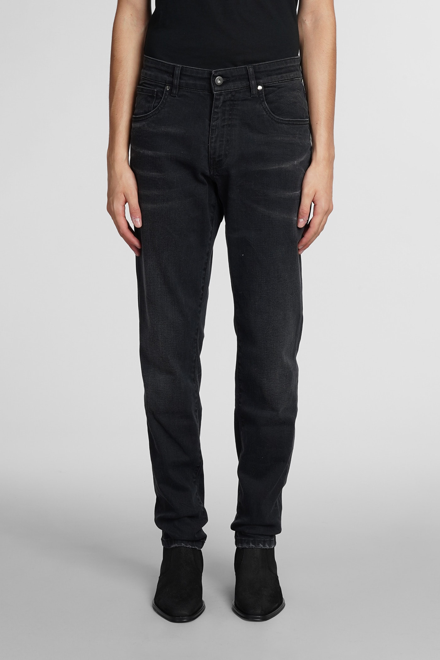 Jeans In Black Cotton