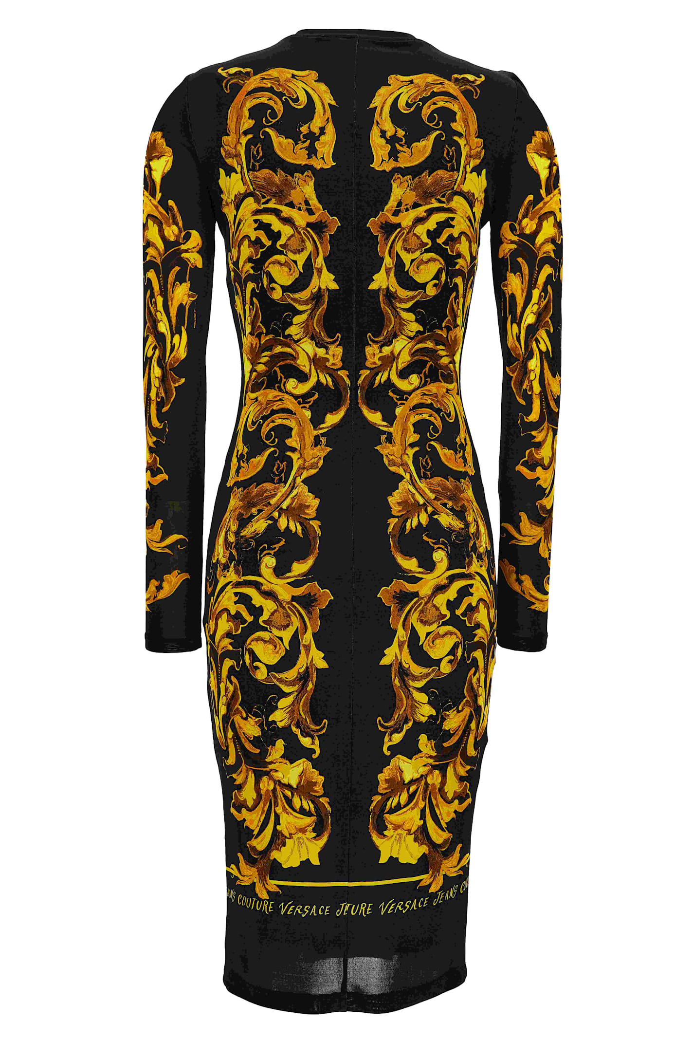 Versace Jeans Couture Long Dress In Multi