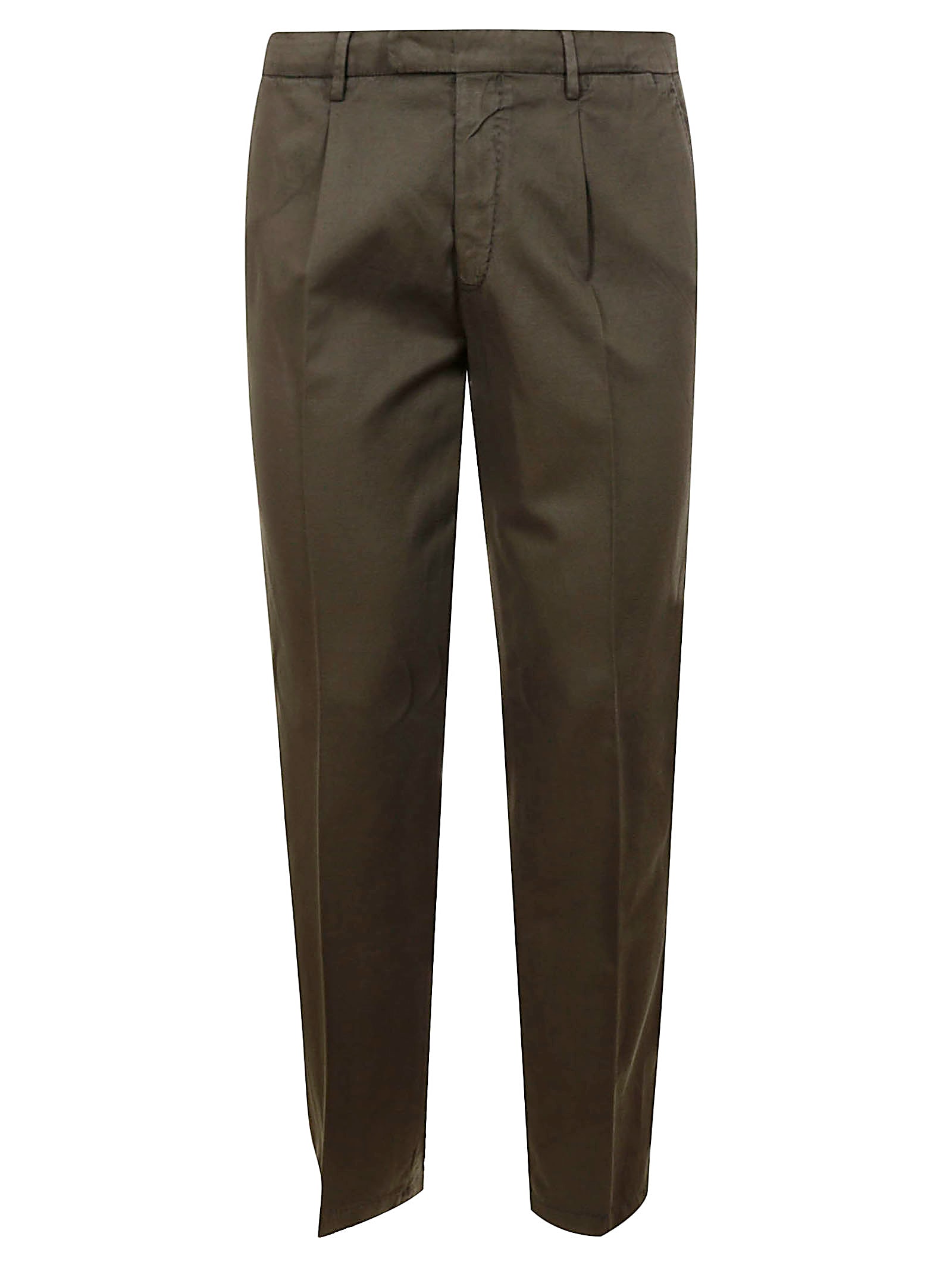 Boglioli Double-breasted Cotton Suit In Green