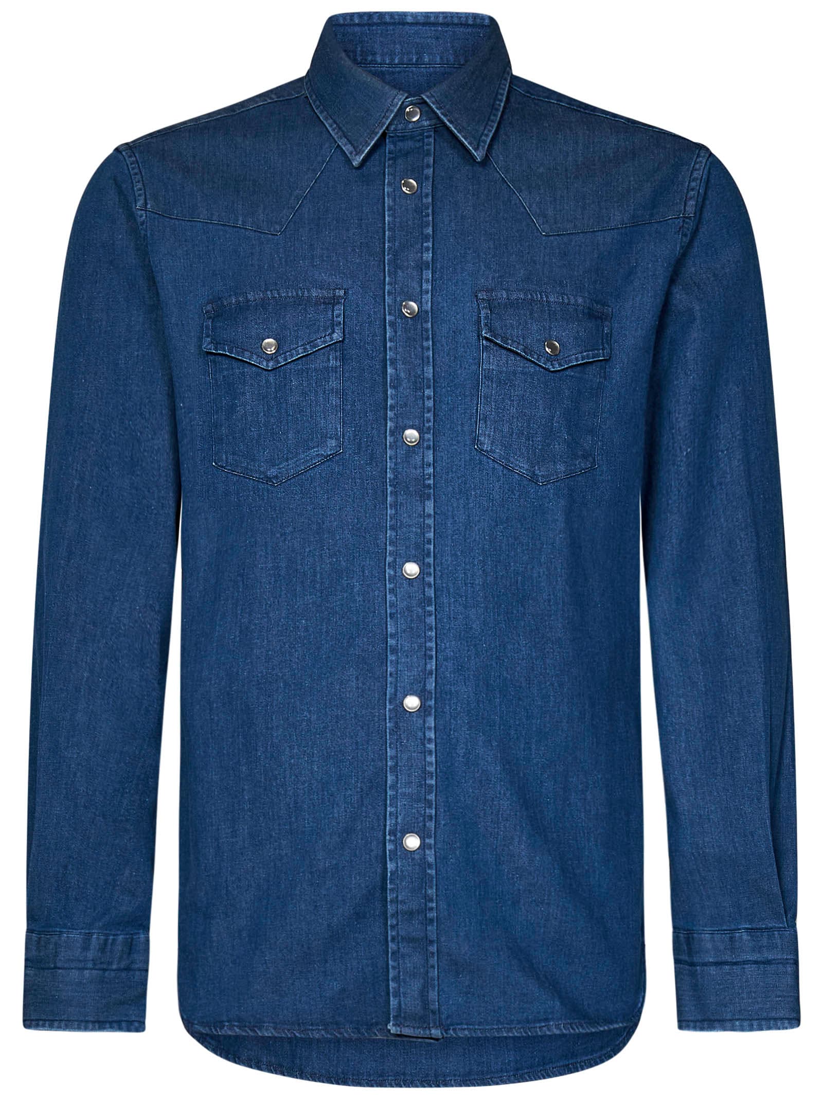 Shop Tom Ford Shirt In Blue