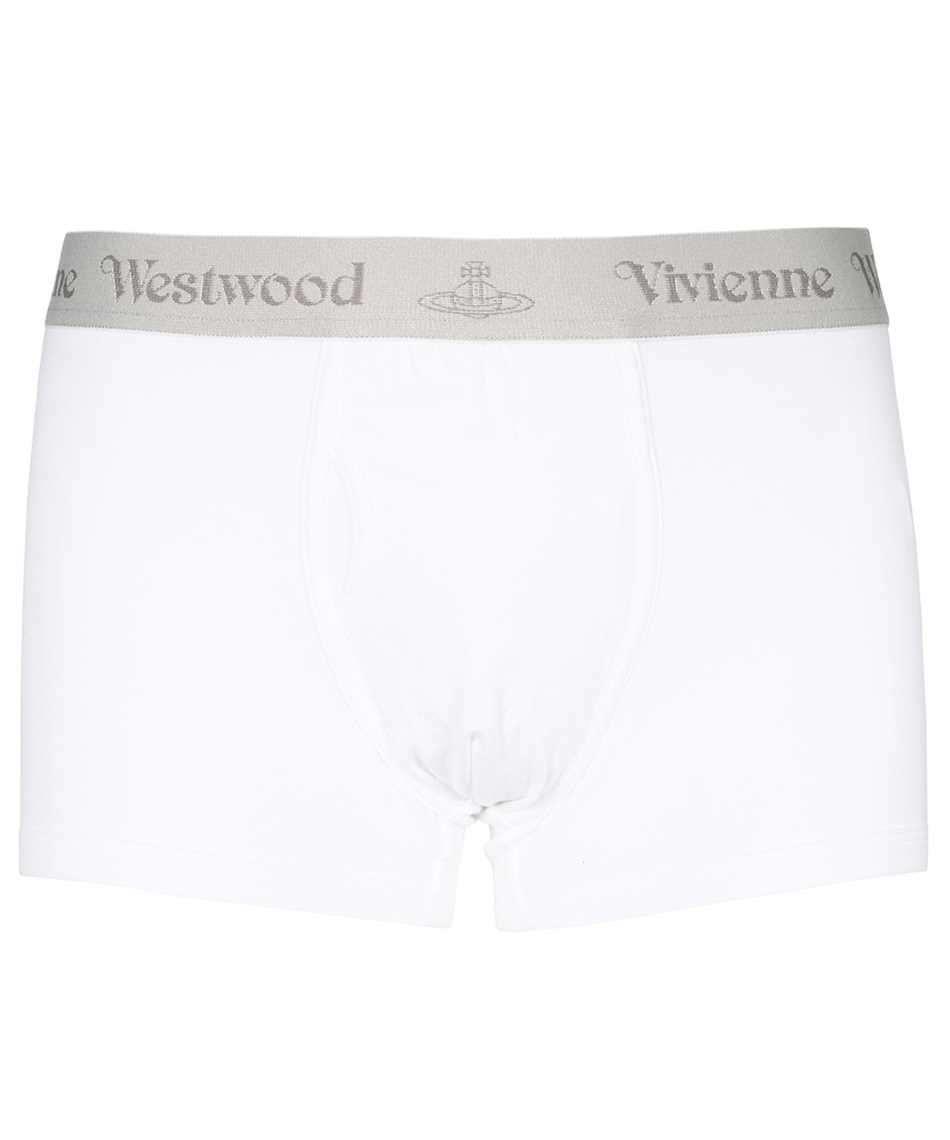 Vivienne Westwood Set Of Two Cotton Boxers With Logoed Elastic Band In White