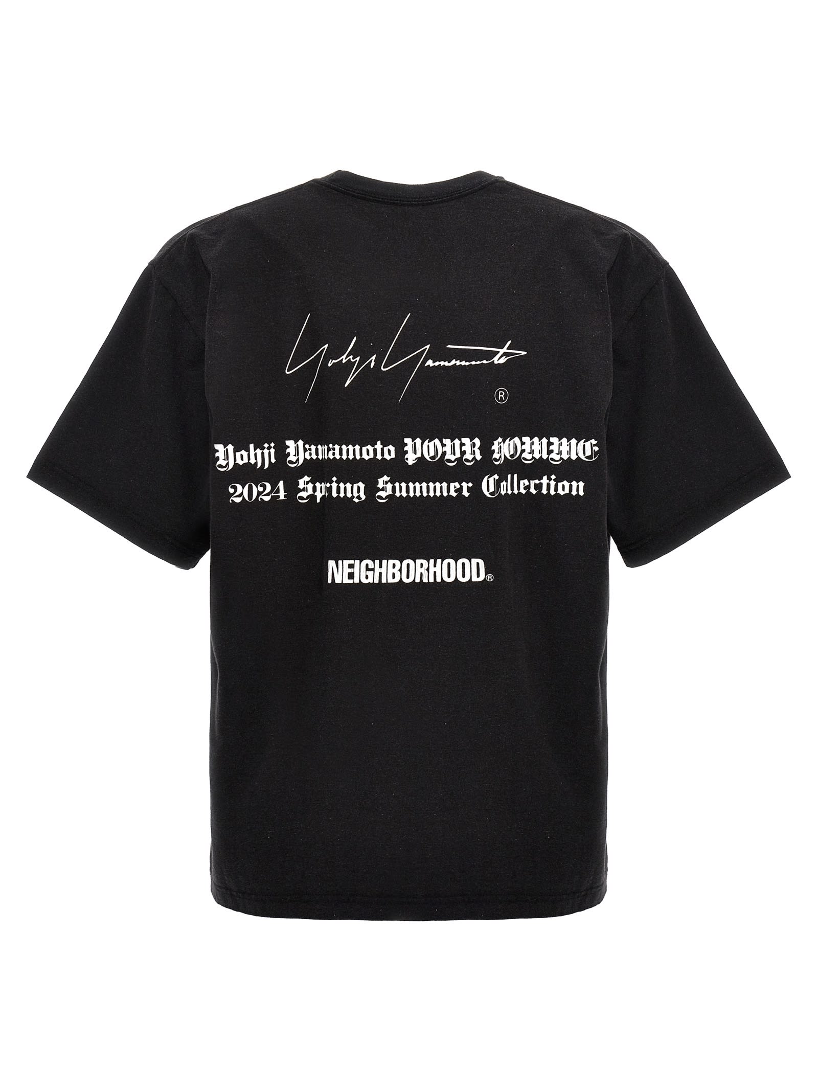 Shop Yohji Yamamoto Neighborhood T-shirt In Black