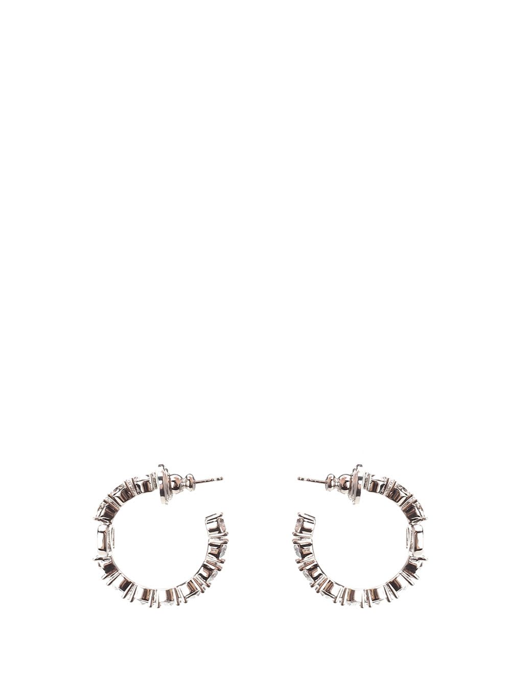 Shop Valentino Vlogo Signature Earrings In Silver