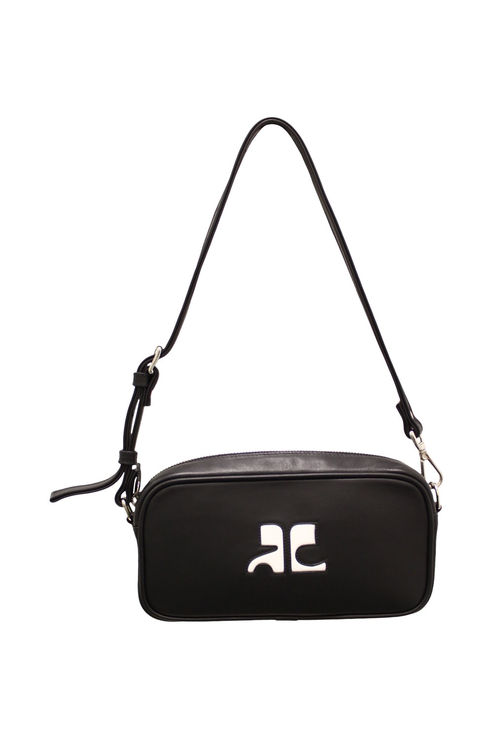 Courrèges Leather Camera Baguette Bag
