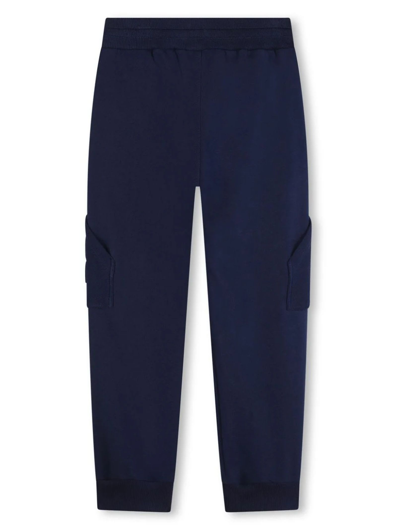 Shop Givenchy Kids Trousers Blue