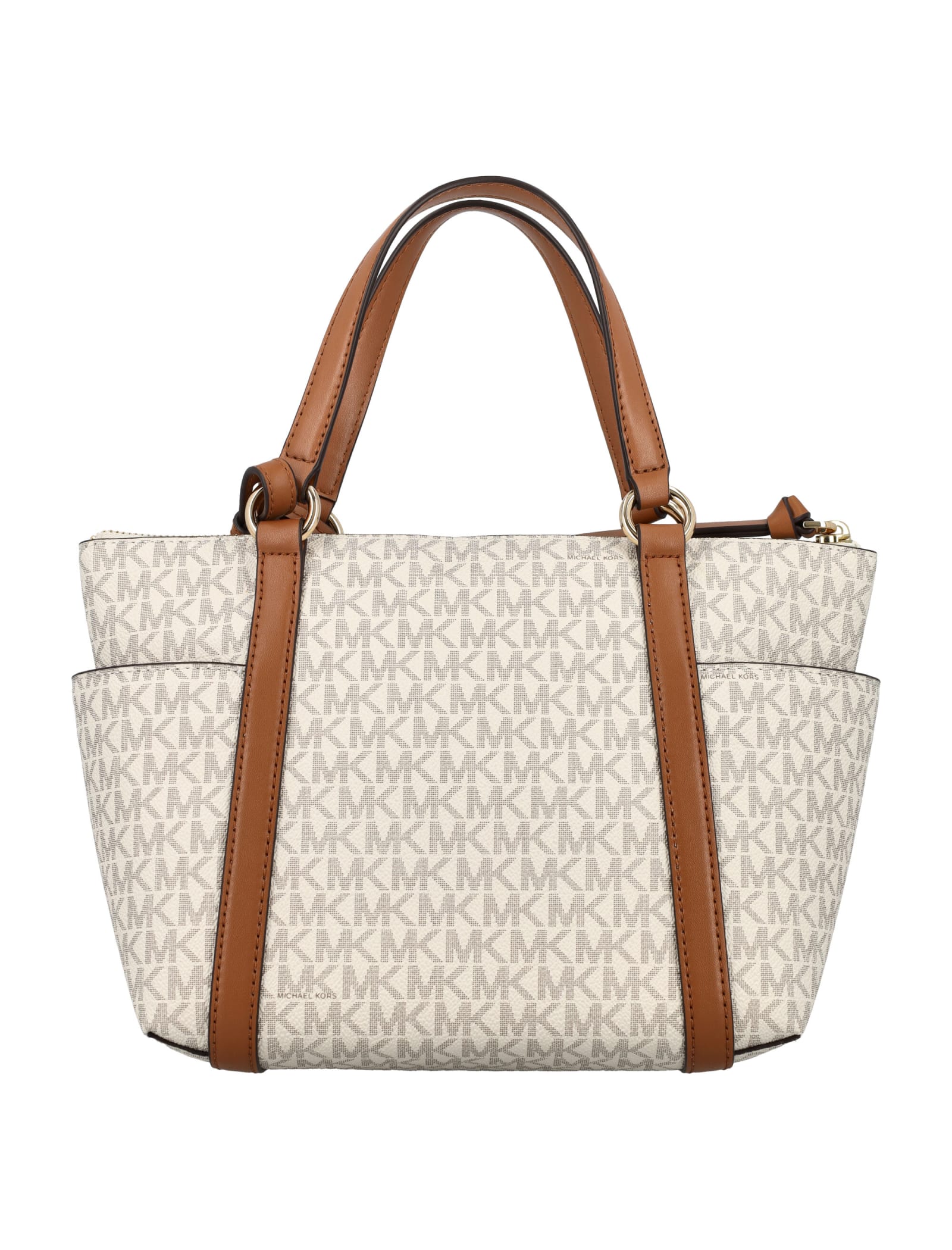 Shop Michael Michael Kors Sullivan Sm Conv Tote Bag In Vanilla/acrn