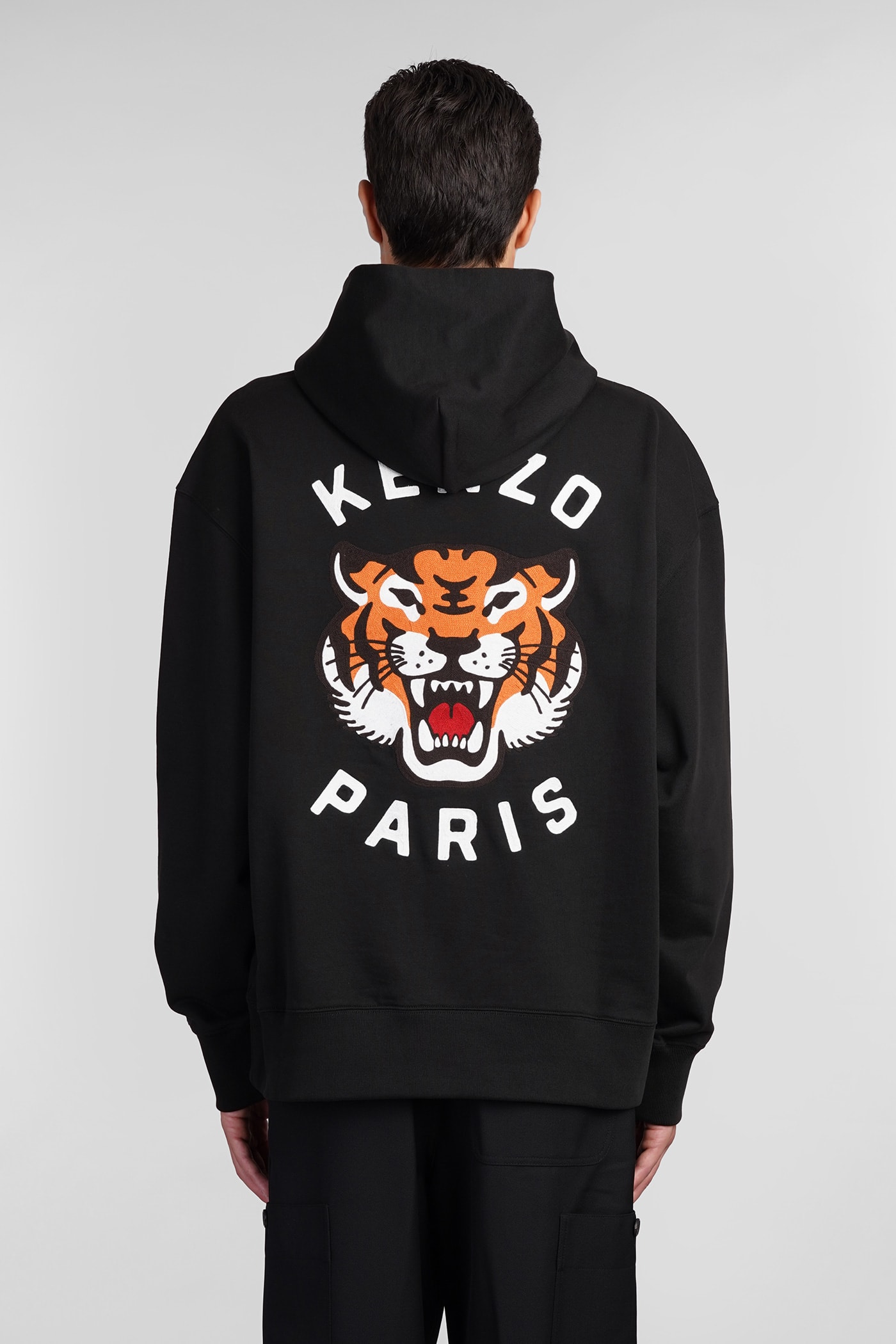 Shop Kenzo Sweatshirt In Black Cotton