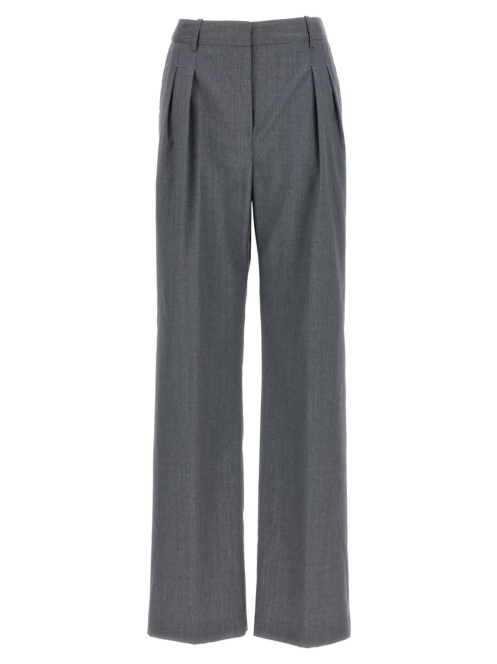 Shop Loulou Studio Sbiru Pants In Gray