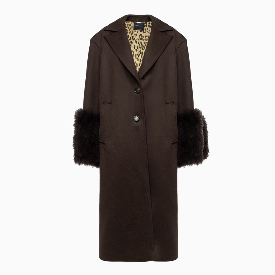 Fendi coat outlet with fur pockets