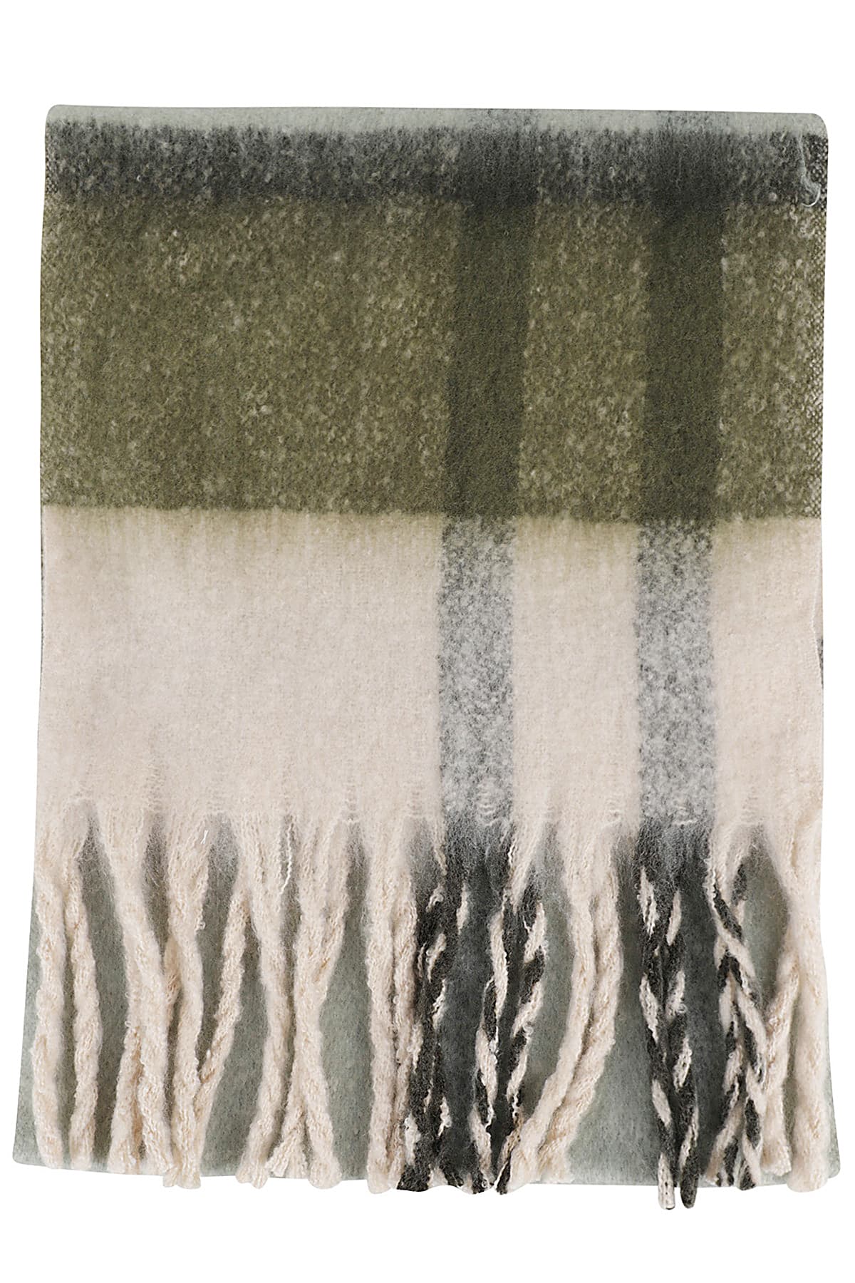 Barbour Fringed Edges Soft Texture Scarves In Soft Mint