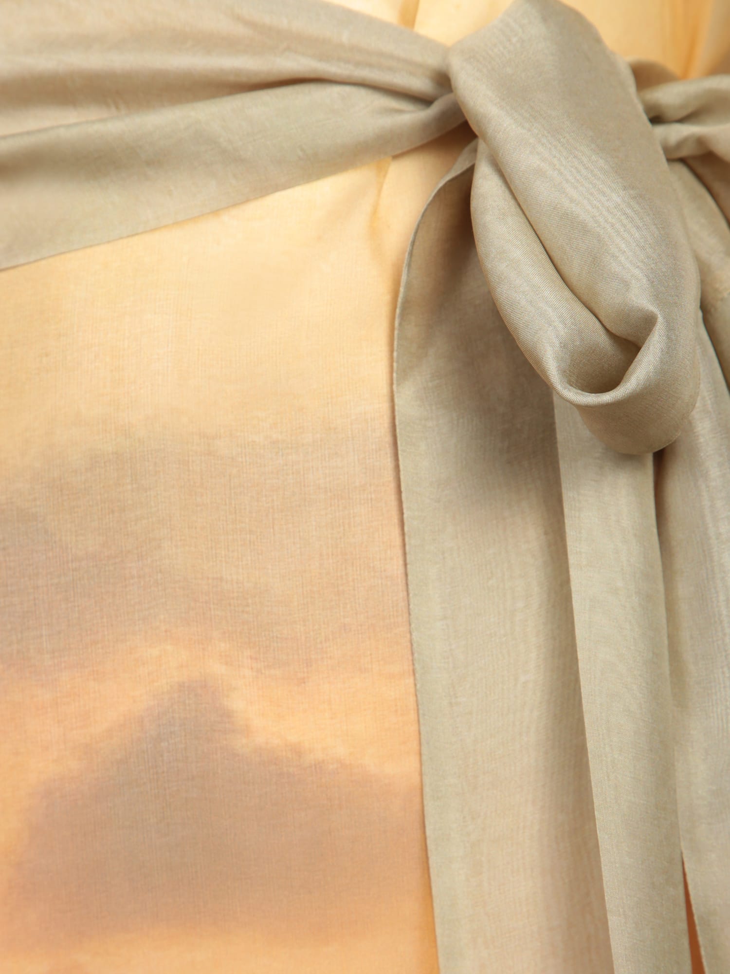 Roberto Cavalli Silk Dress With Sunset-inspired Print In Multi