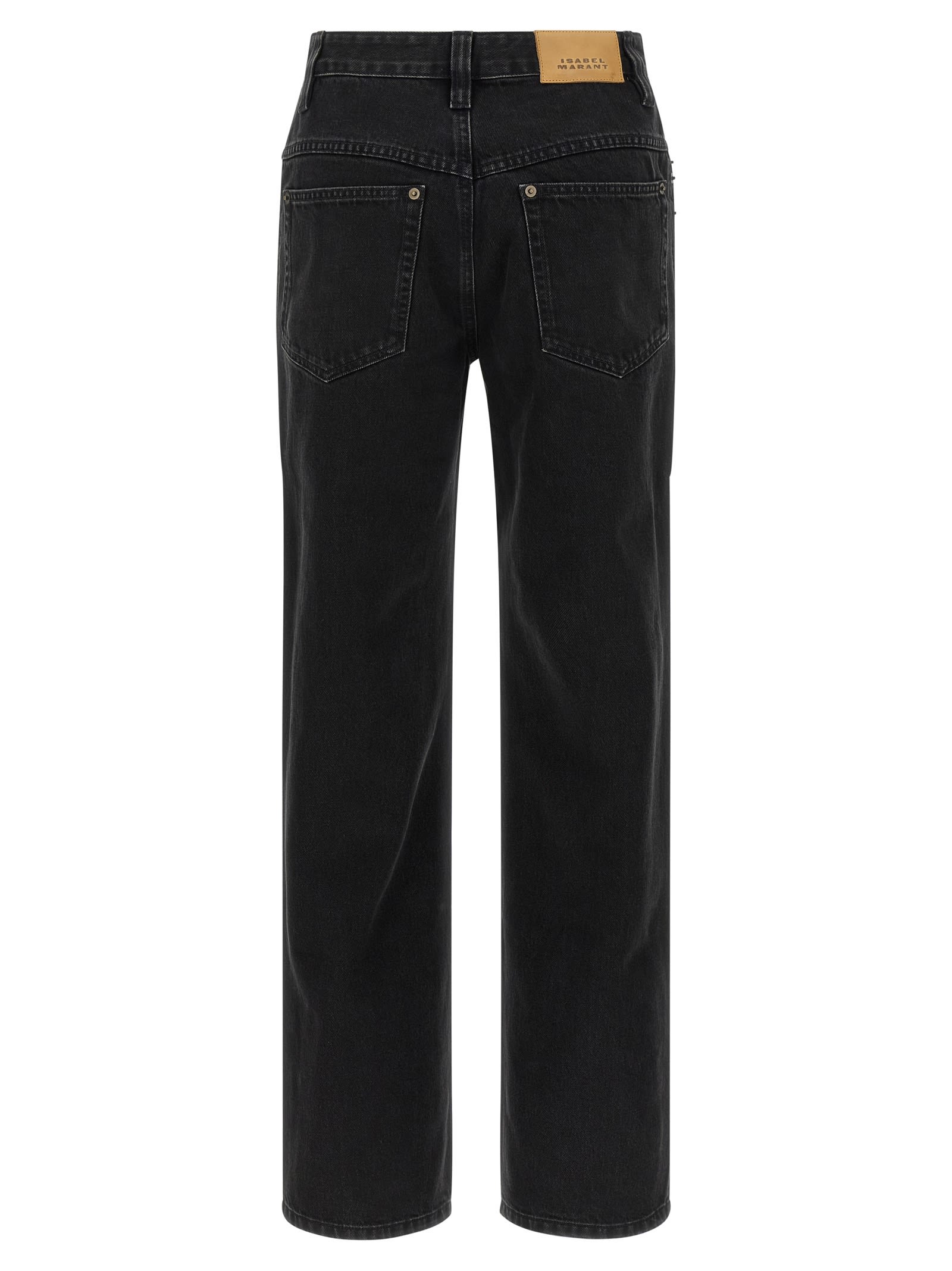 Isabel Marant Brinley Carabiner-fastening Jeans In Black