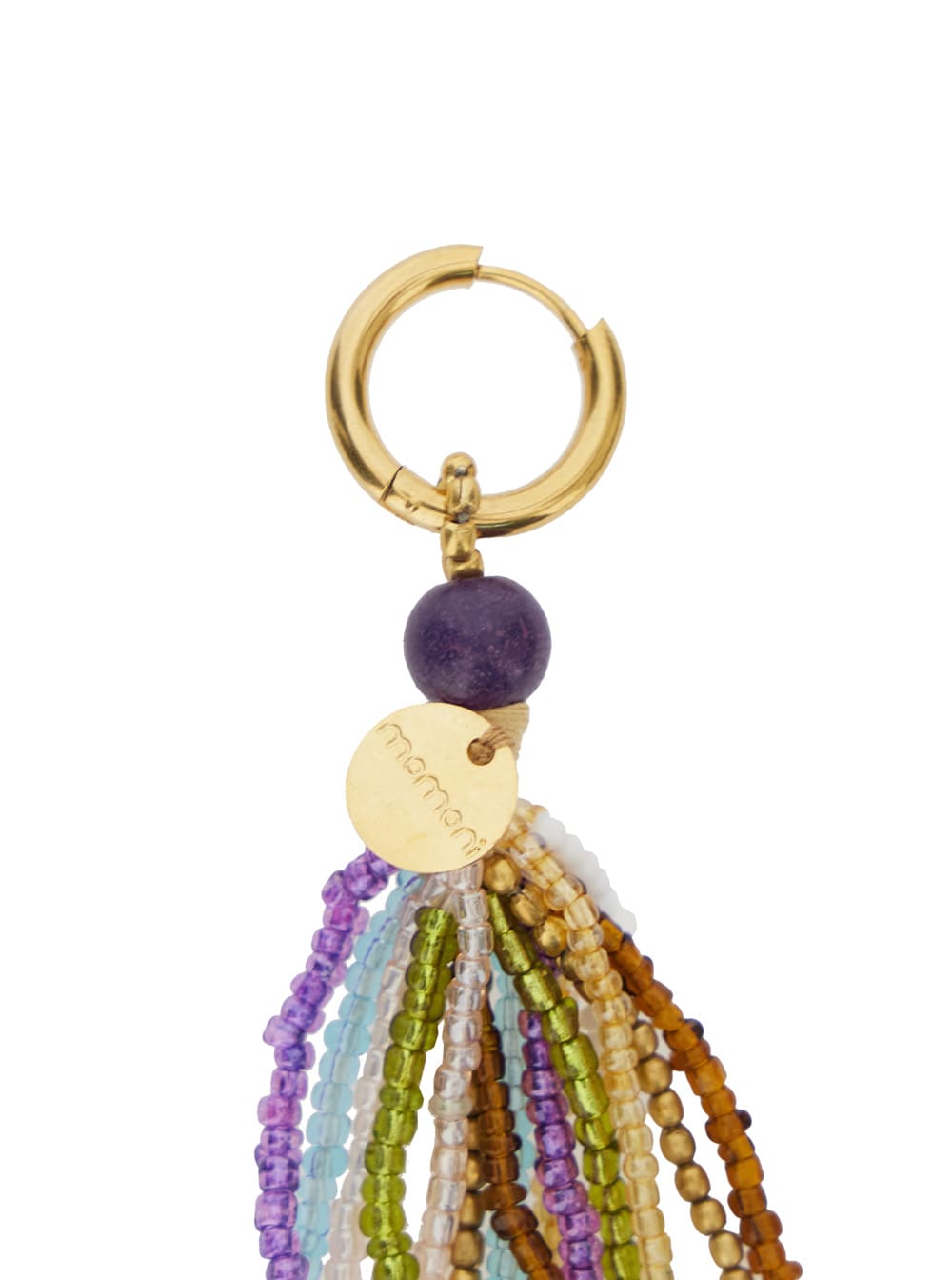 Momoní Beaded Earrings In Metallic