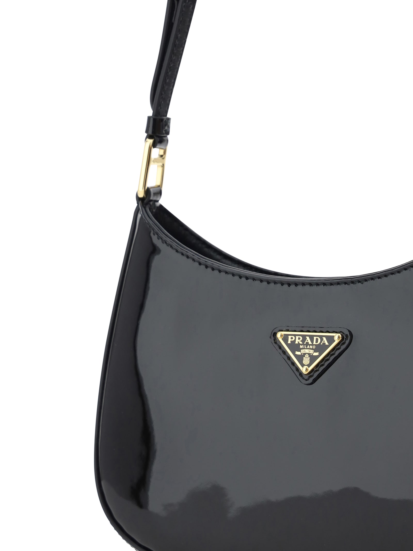 Shop Prada Cleo Shoulder Bag In Black