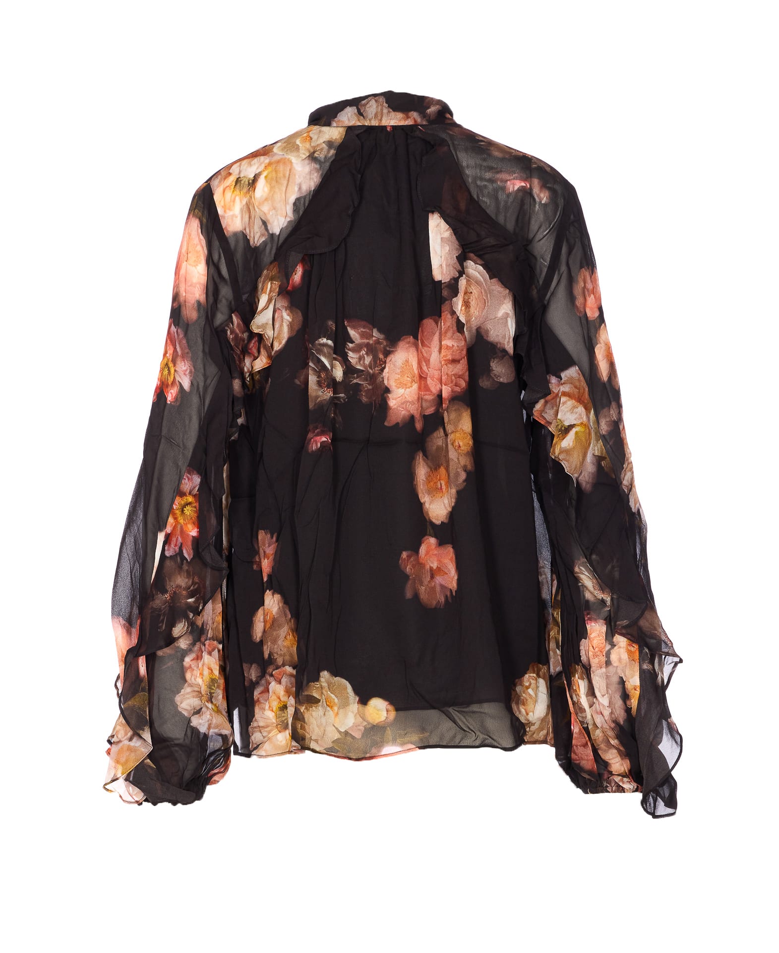 Zimmermann Hypnotic Ruffled Blouse In Black