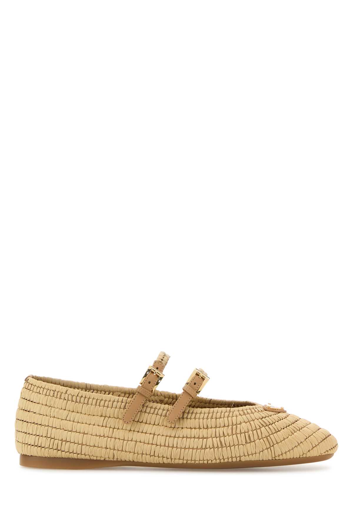 Prada Raffia Ballerinas