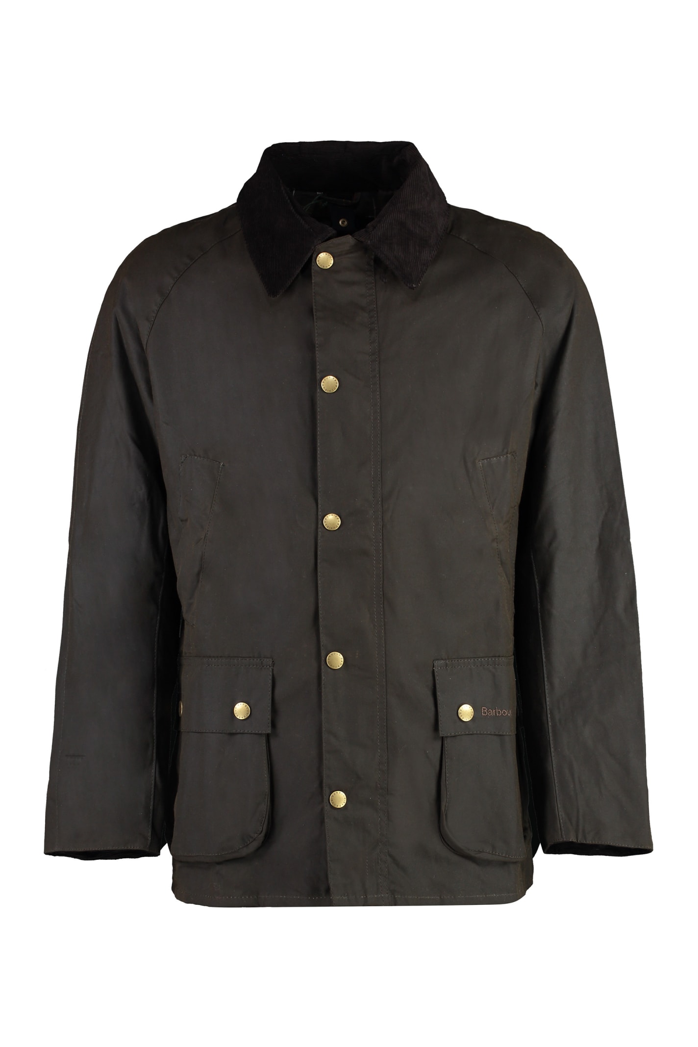 Shop Barbour Ashby Wax Waxed Cotton Jacket In Brown