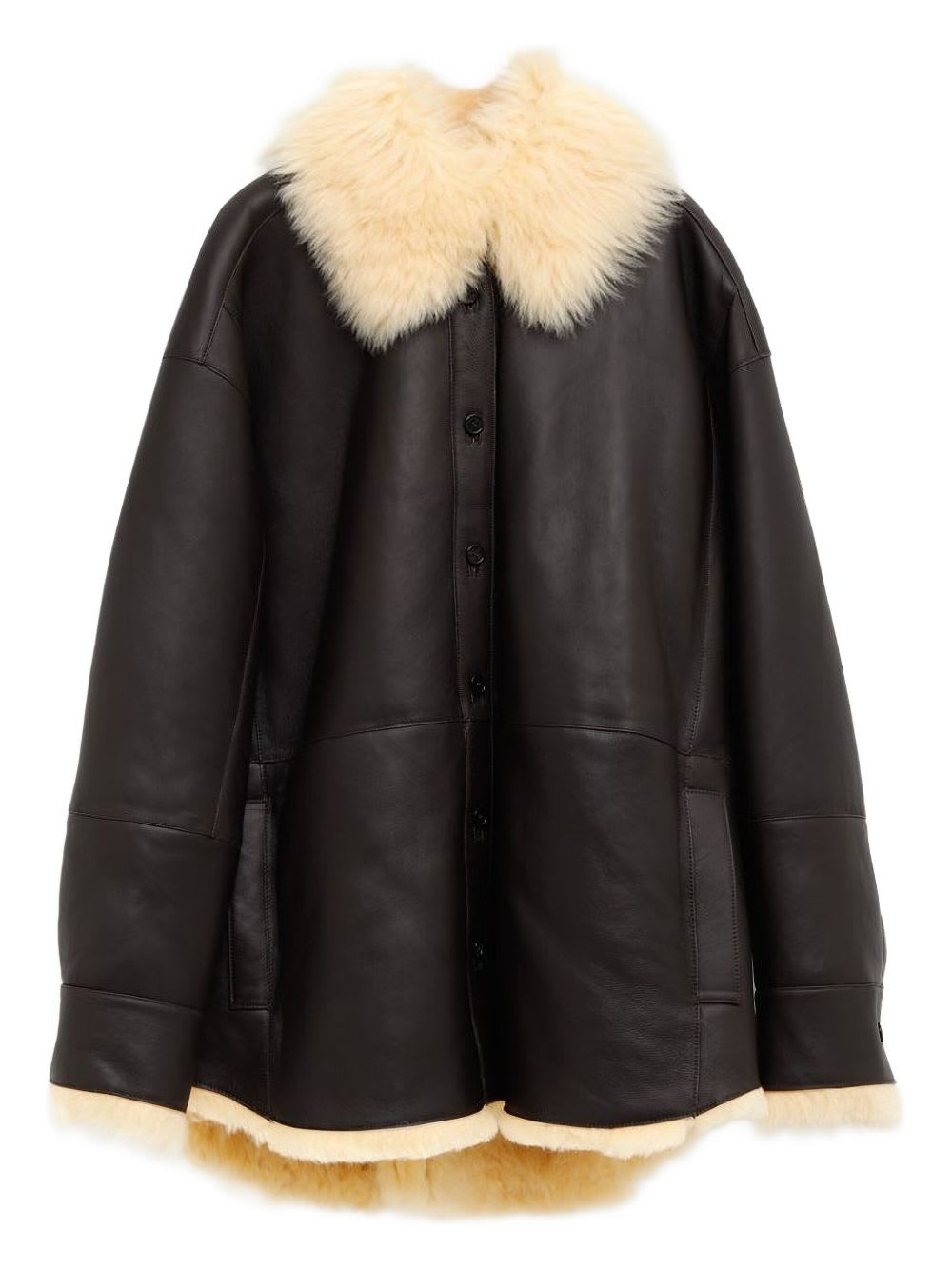 Acne Studios Leather Shearling Jacket