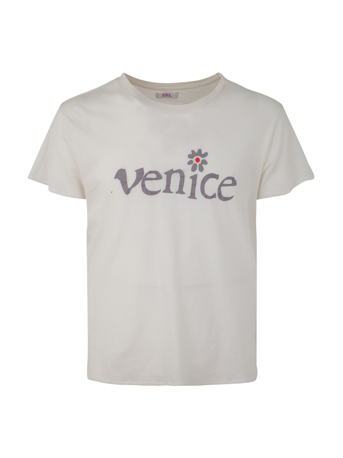 Shop Erl Unisex Venice Tshirt Knit In White