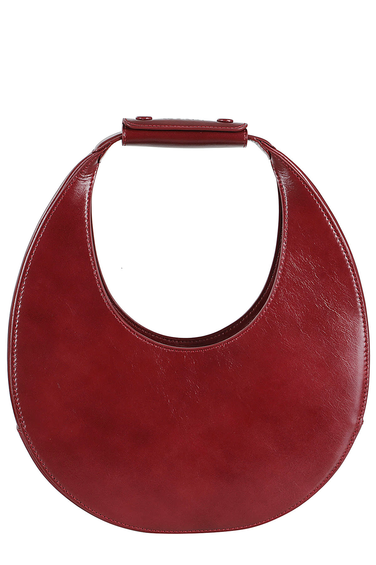 Shop Staud Moon Tote Bag In Pnt Pinot