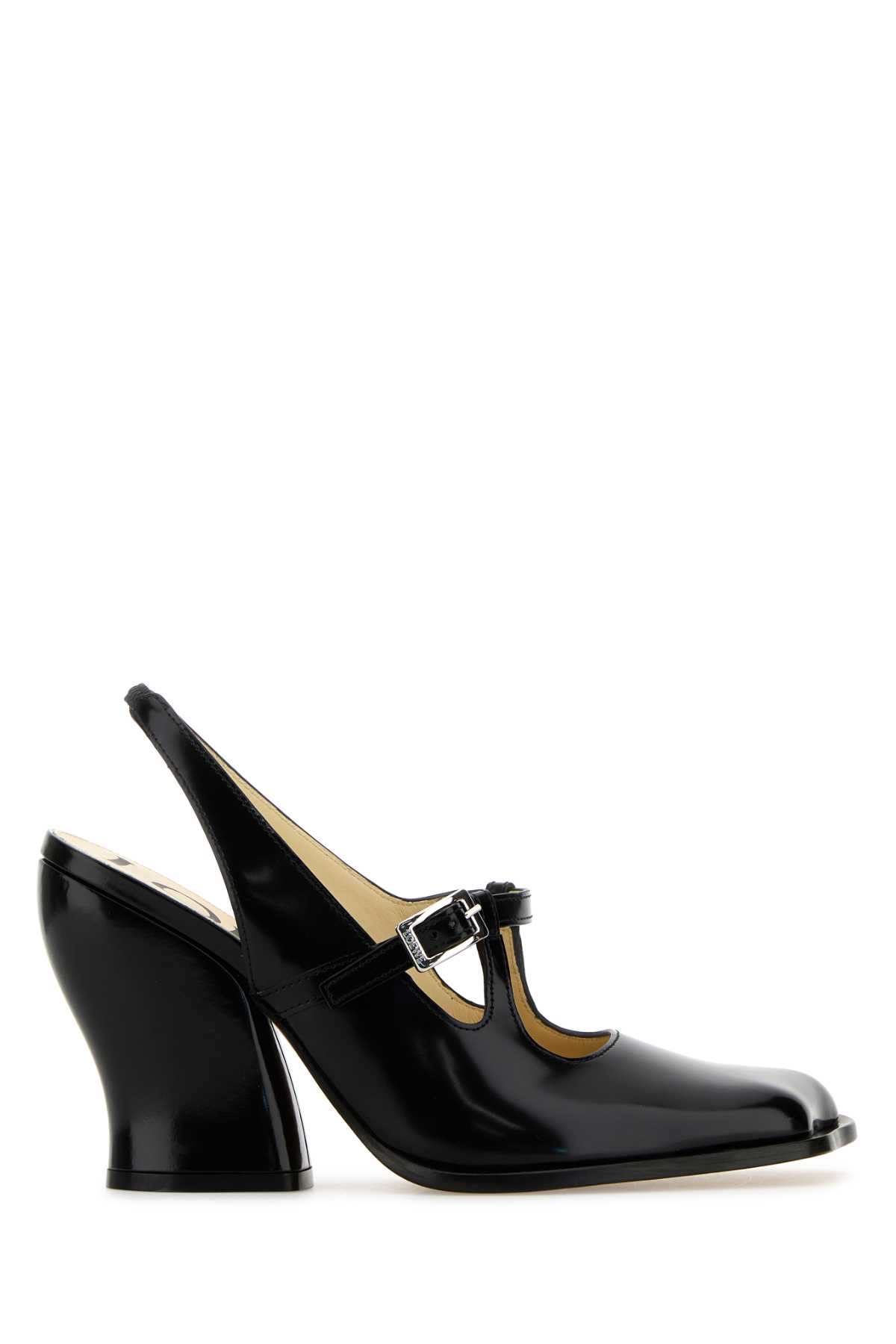 LOEWE BLACK LEATHER ONDA PUMPS