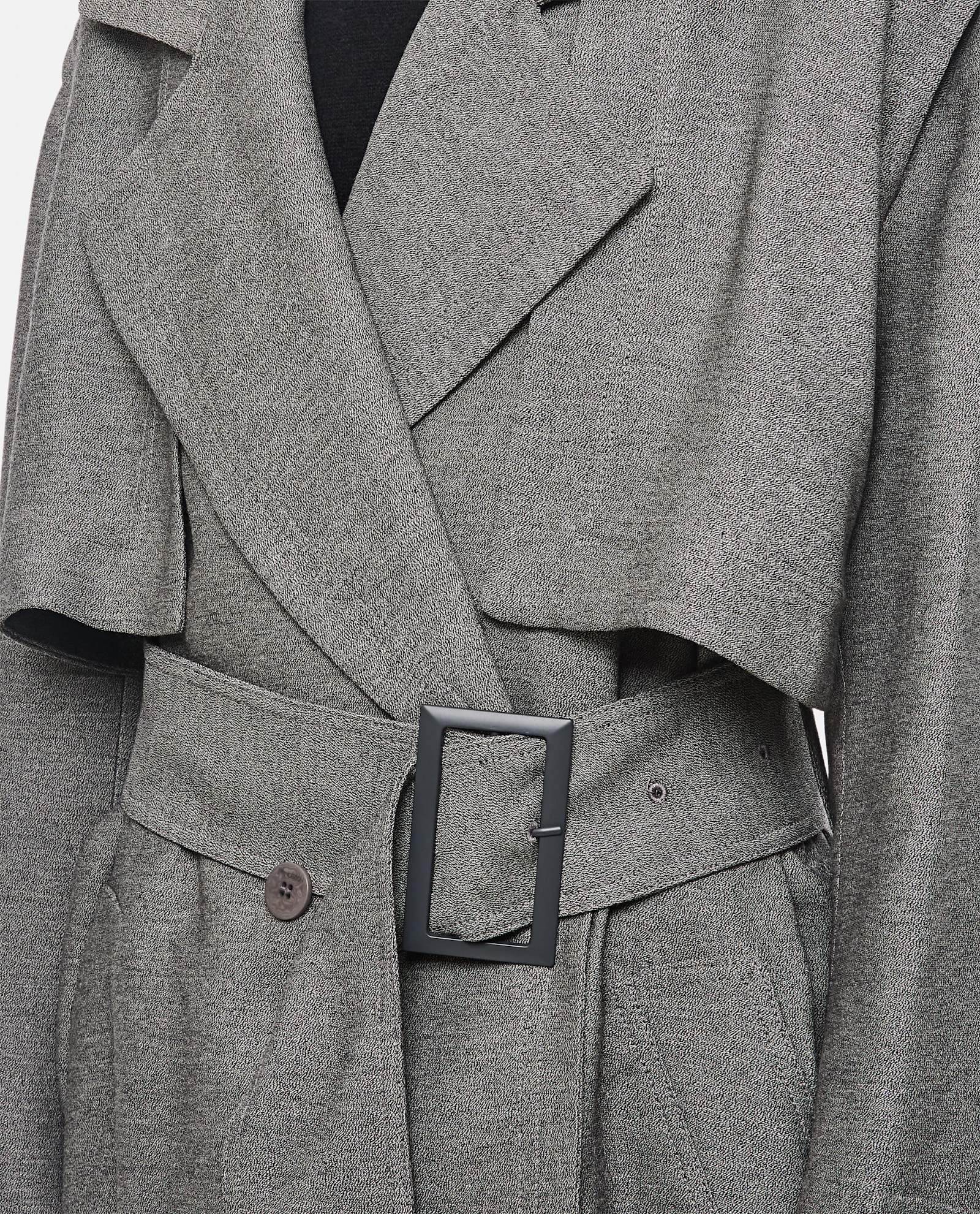 Shop Jw Anderson Longline Cotton Trench Coat In Grey