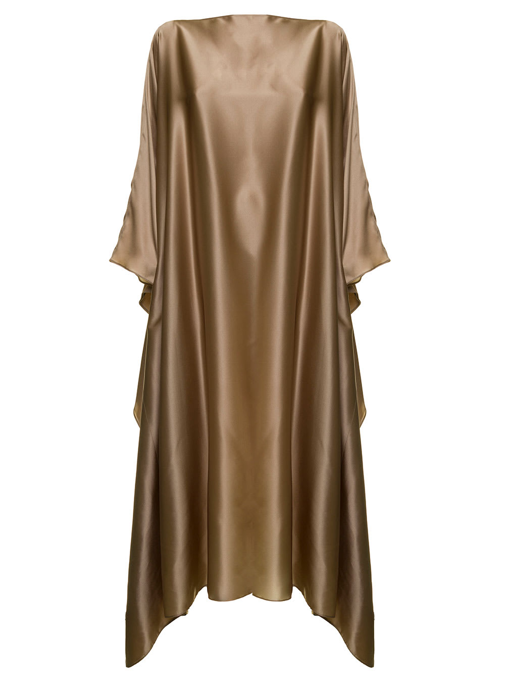 Gianluca Capannolo Womans Eve Beige Silk Dress