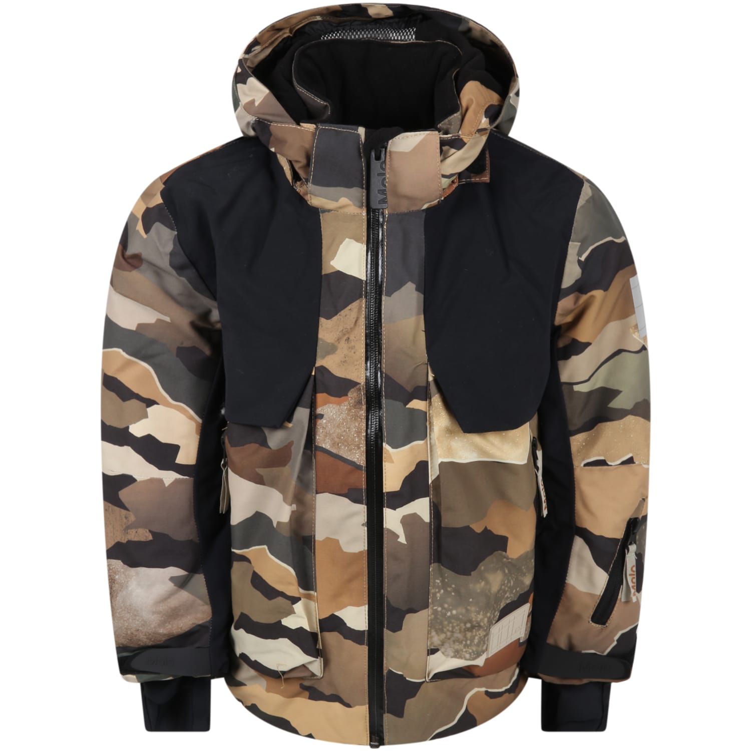Molo Camouflage Jacket For Boy With Logo