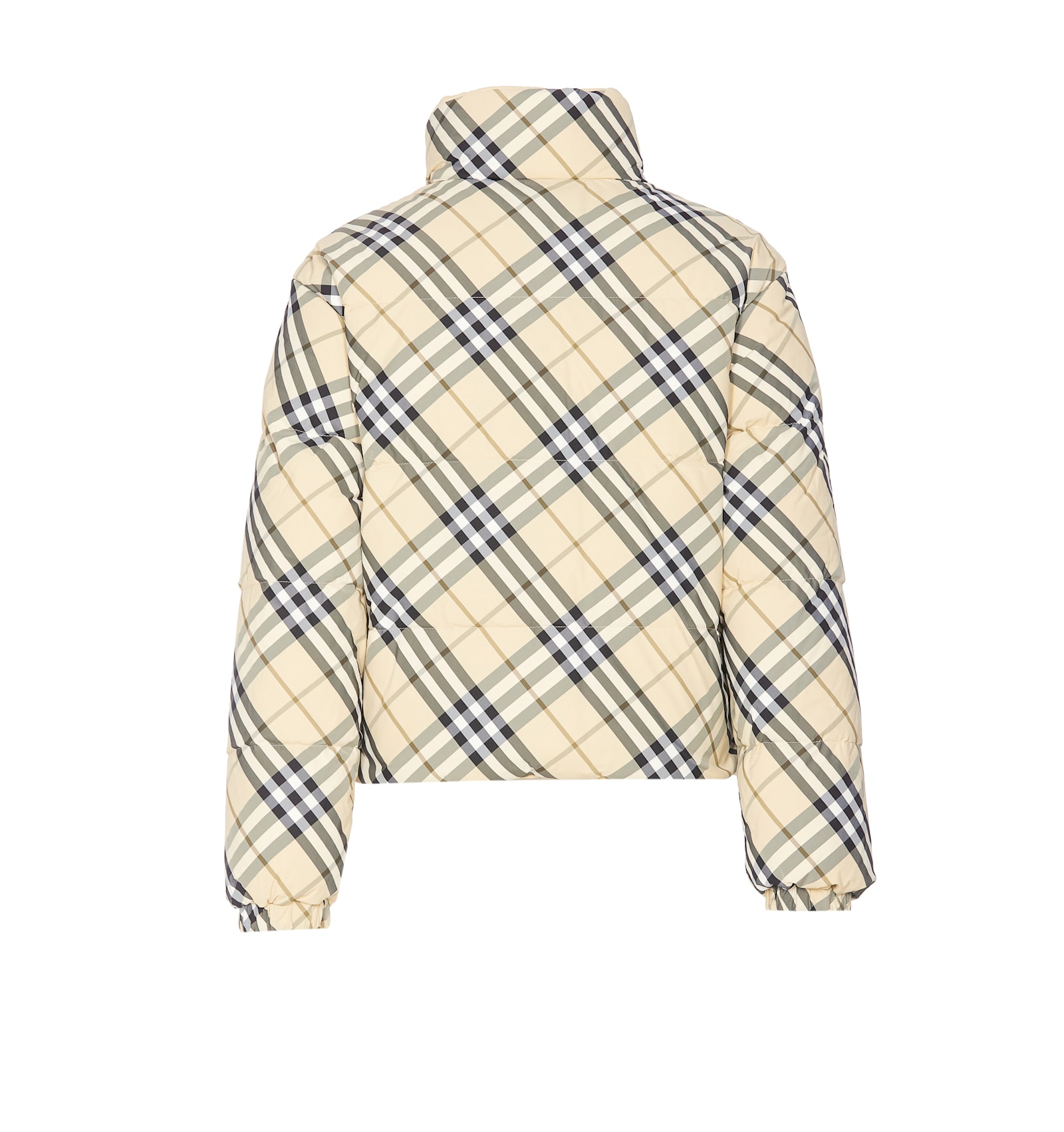 BURBERRY CHECK REVERSIBLE DOWN JACKET 