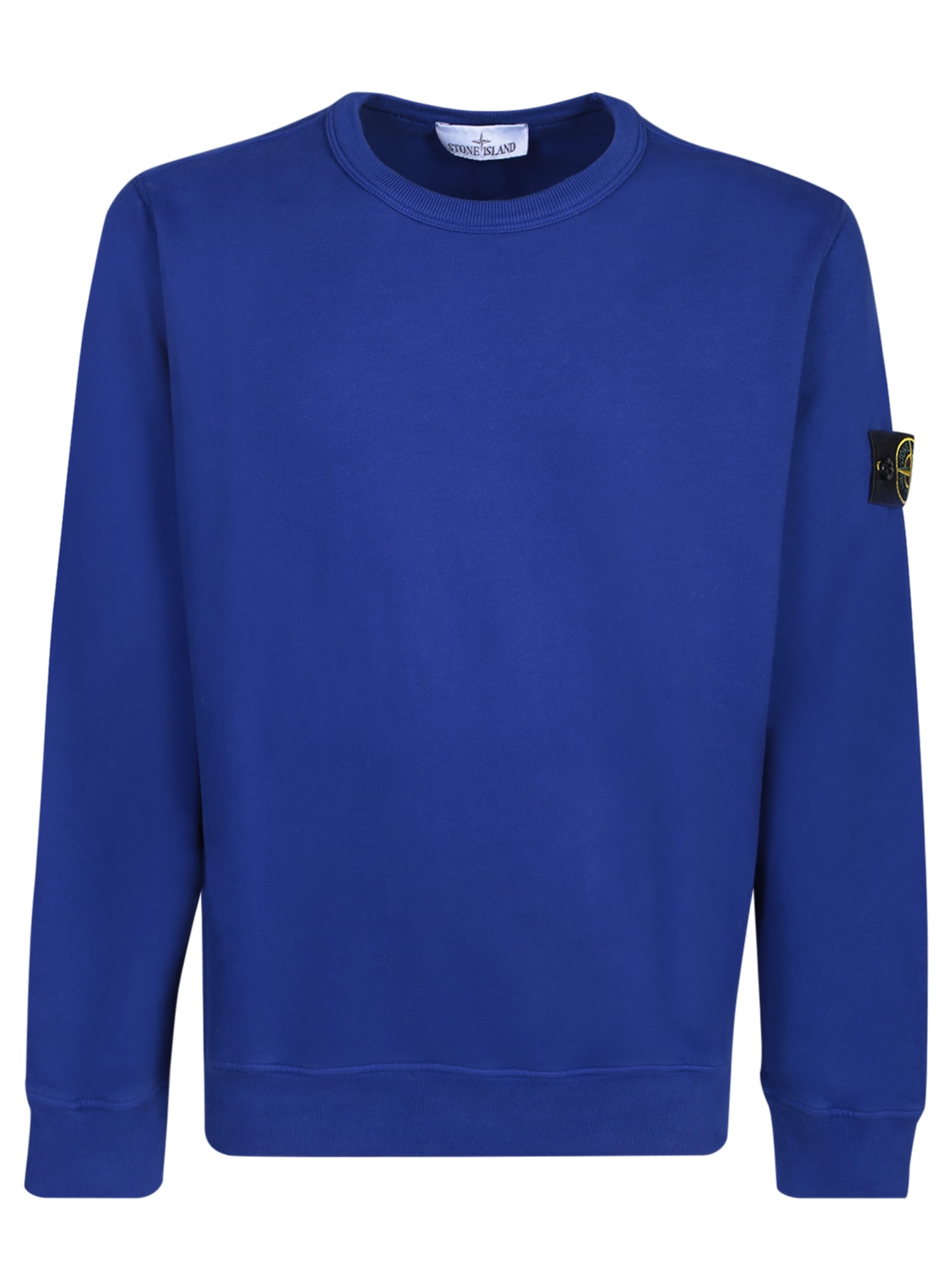 Stone Island Electric Blue Ribbed Pullover | ModeSens