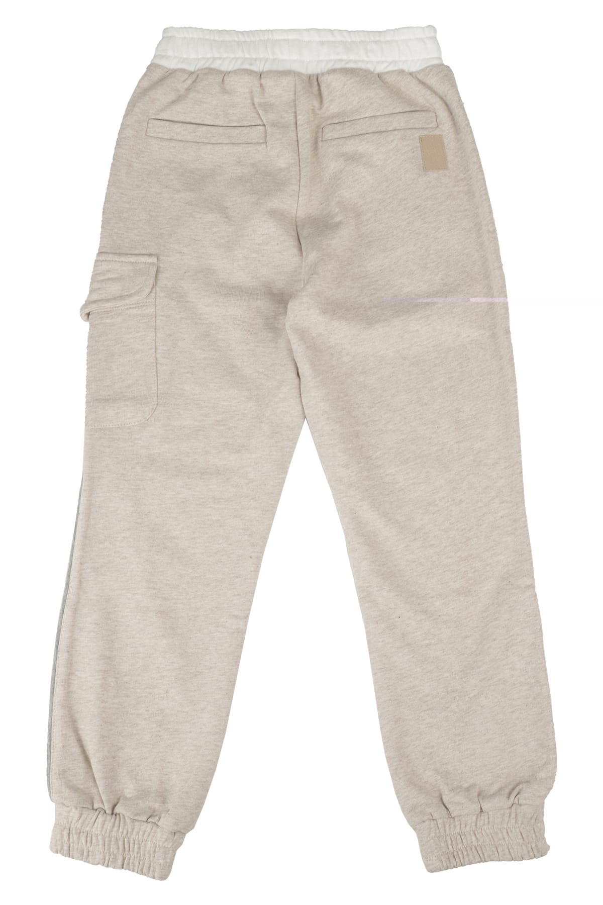 Shop Eleventy Joggers In Av Beige Avorio