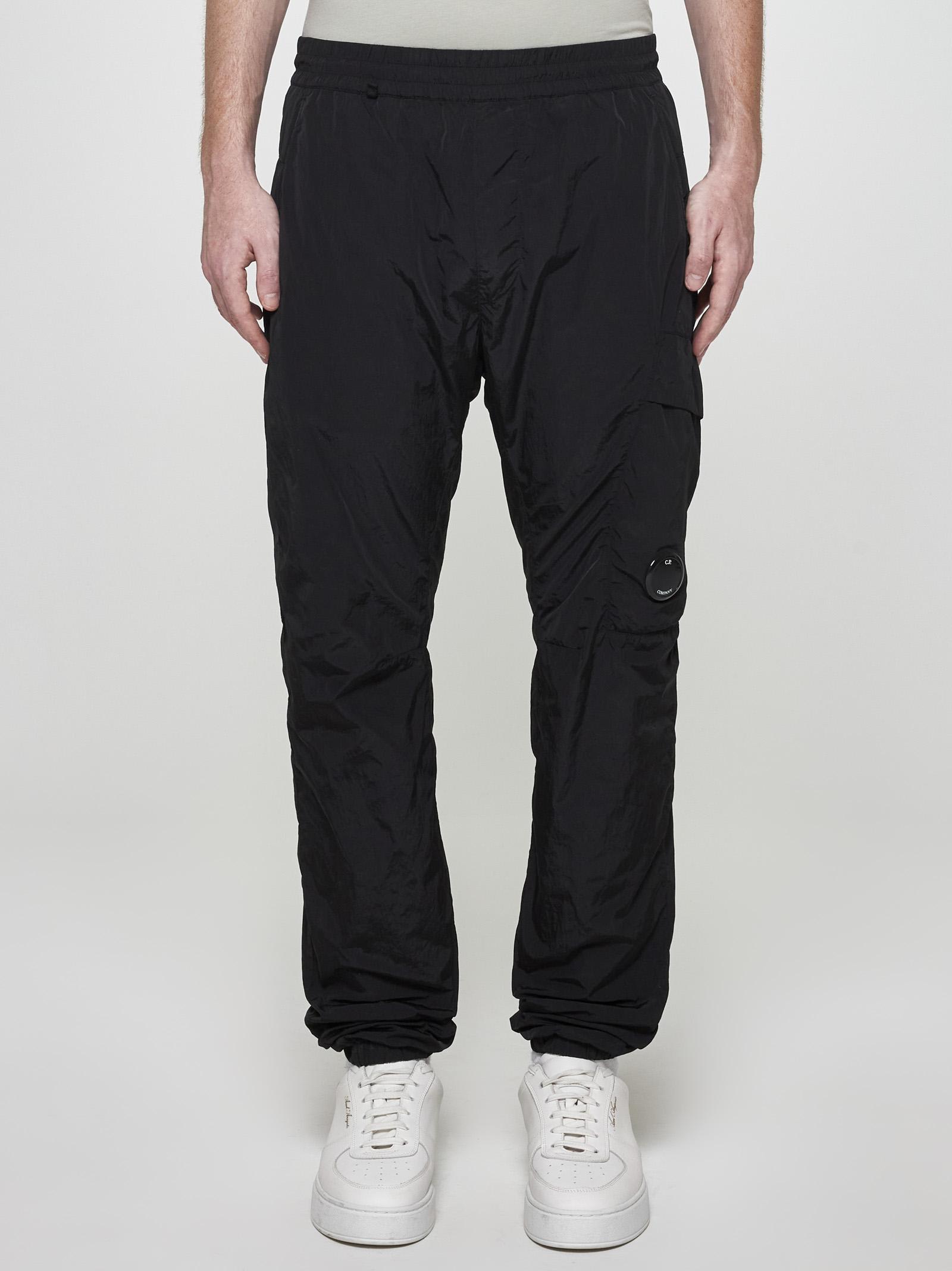 Shop C.p. Company Chrome-r Nylon Cargo Pants In Black