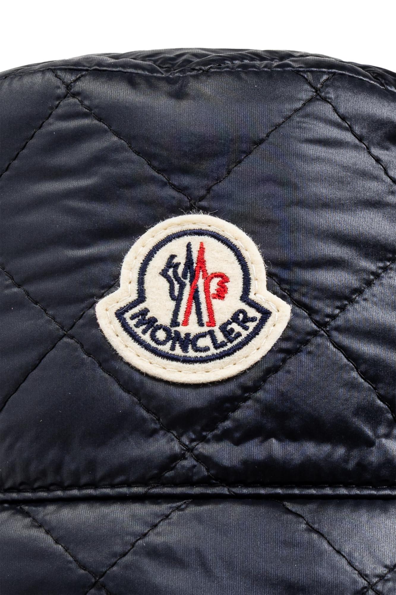 Moncler Diamond Quilted Nylon Bucket Hat In Blue
