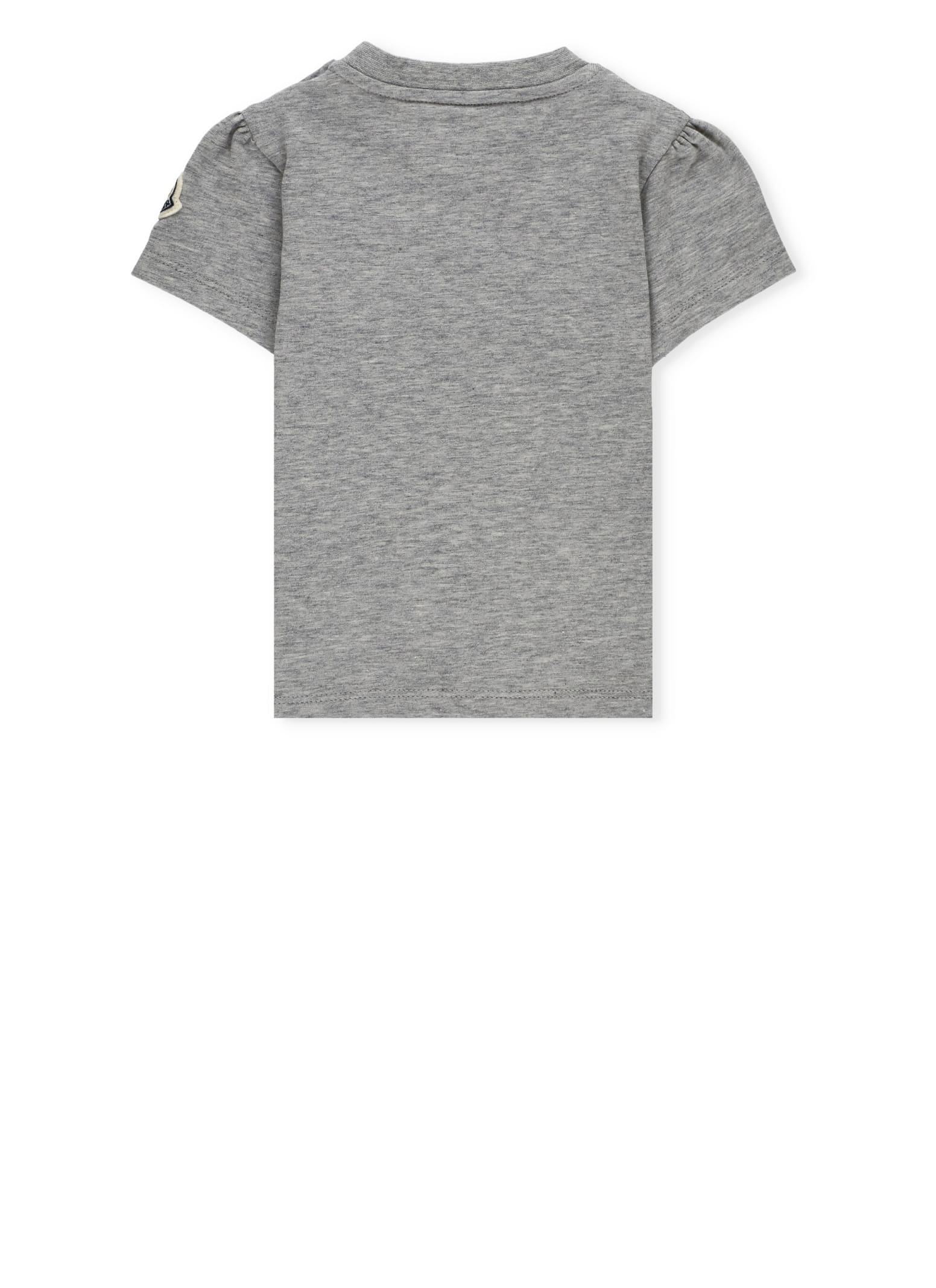 Shop Moncler Cotton T-shirt In Grey