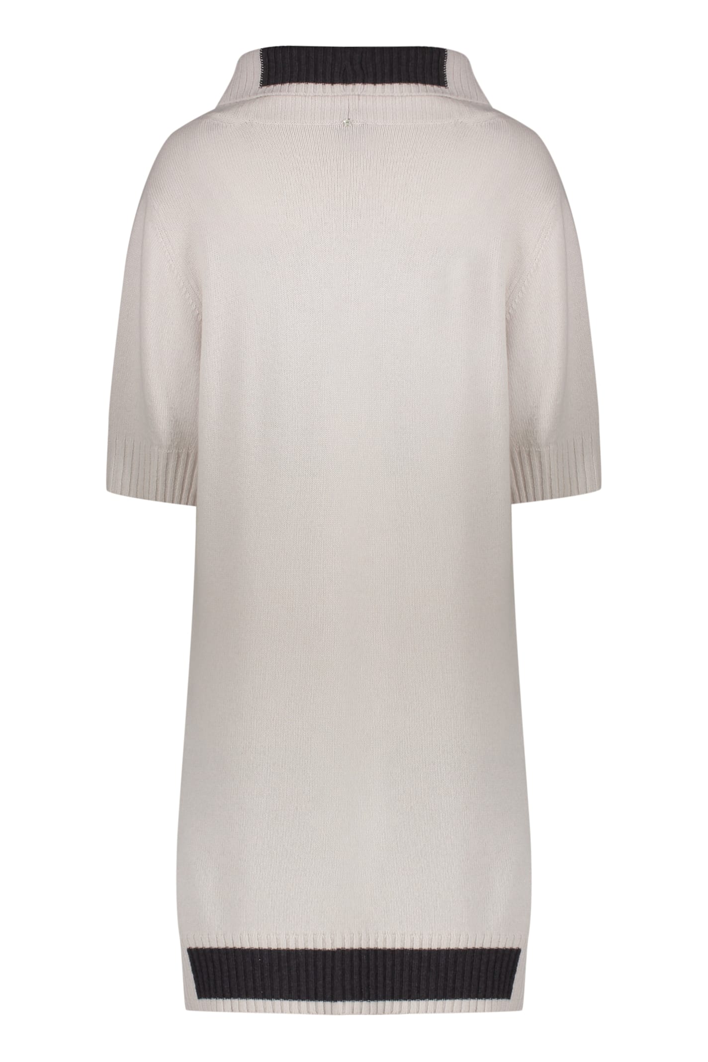 Lorena Antoniazzi Knitted Midi Dress In Grey