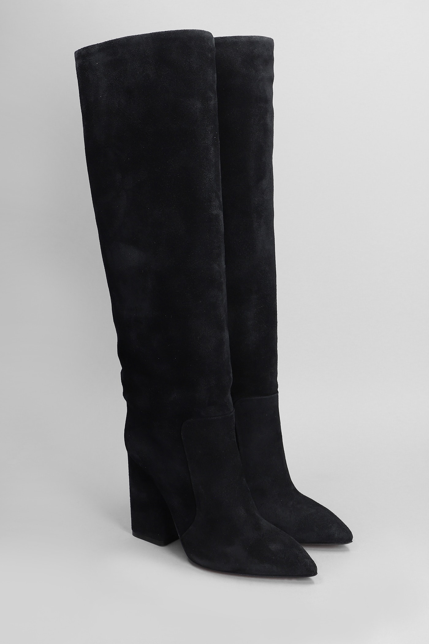 Shop Paris Texas Anja Boot High Heels Boots In Black Suede