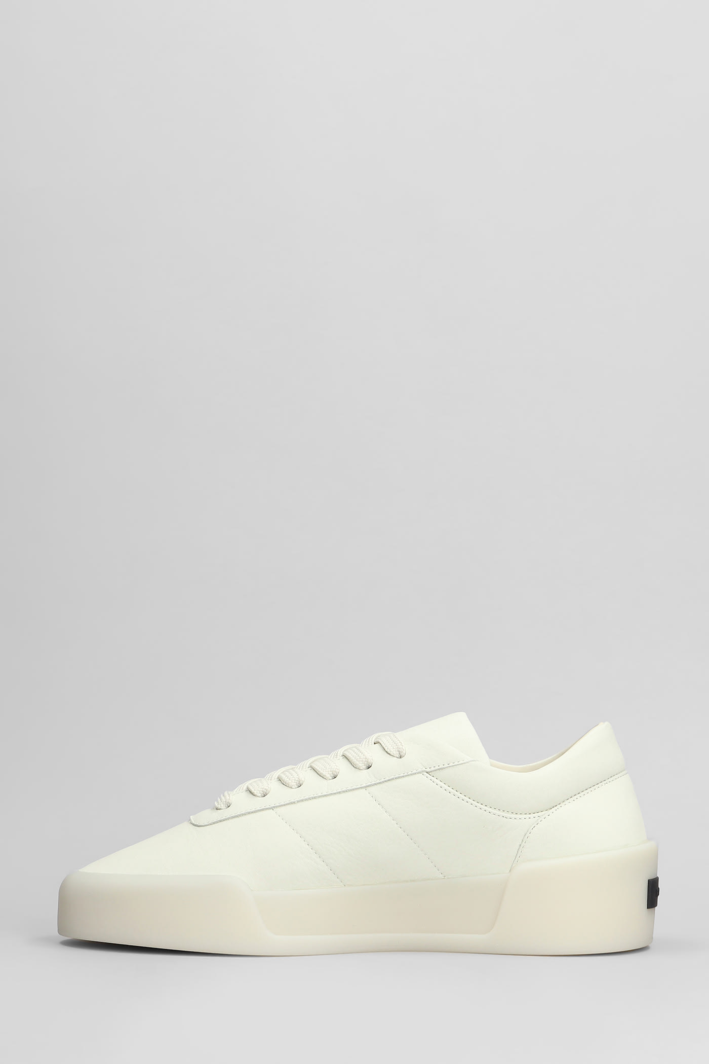 Fear Of God Man Sneakers Ivory Size 7 Leather In Metallic