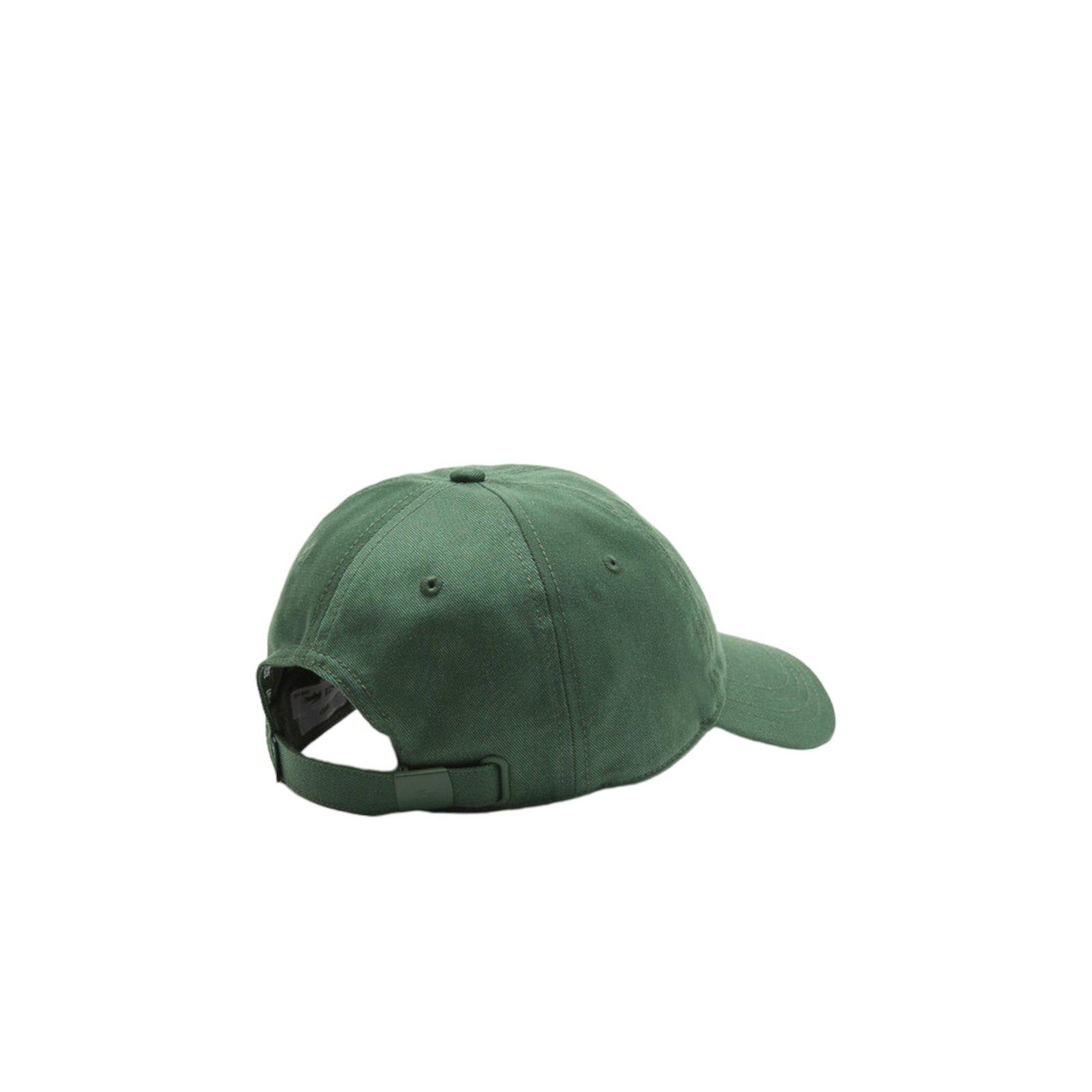Shop Lacoste Logo-embroidered Curved Peak Baseball Cap In Green