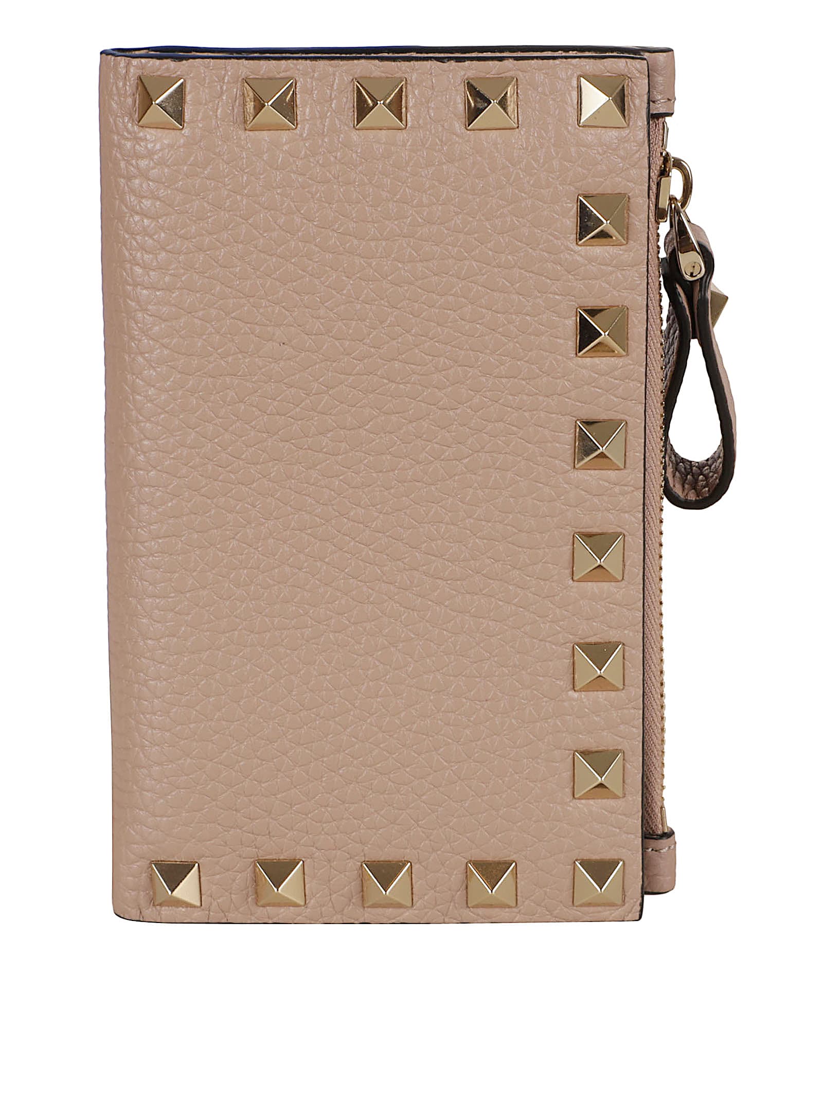 Valentino Rockstud Wallet In Brown