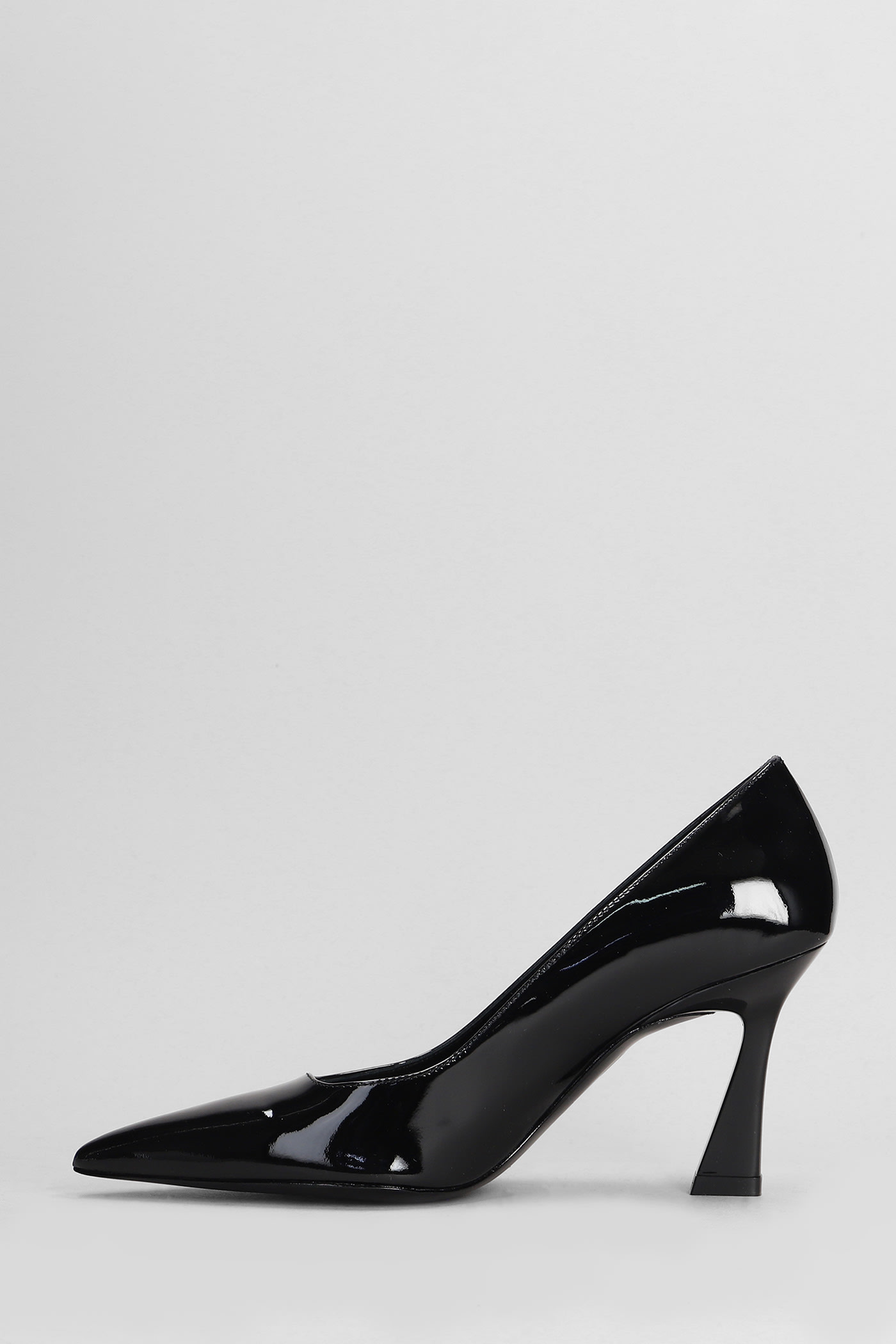 Shop Stuart Weitzman Vinnie 85 Pumps In Black Patent Leather