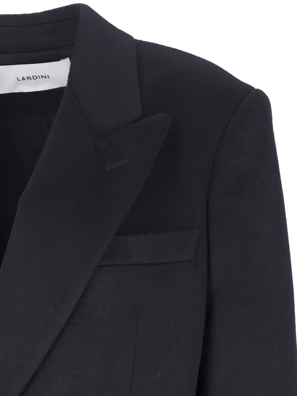 Shop Lardini Double-breasted Midi Coat In Blue